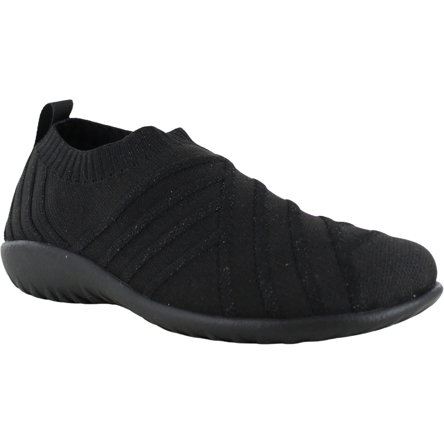 Naot Okahu Women's Slip Ons Black Silver Sparkle Knit - Image 5