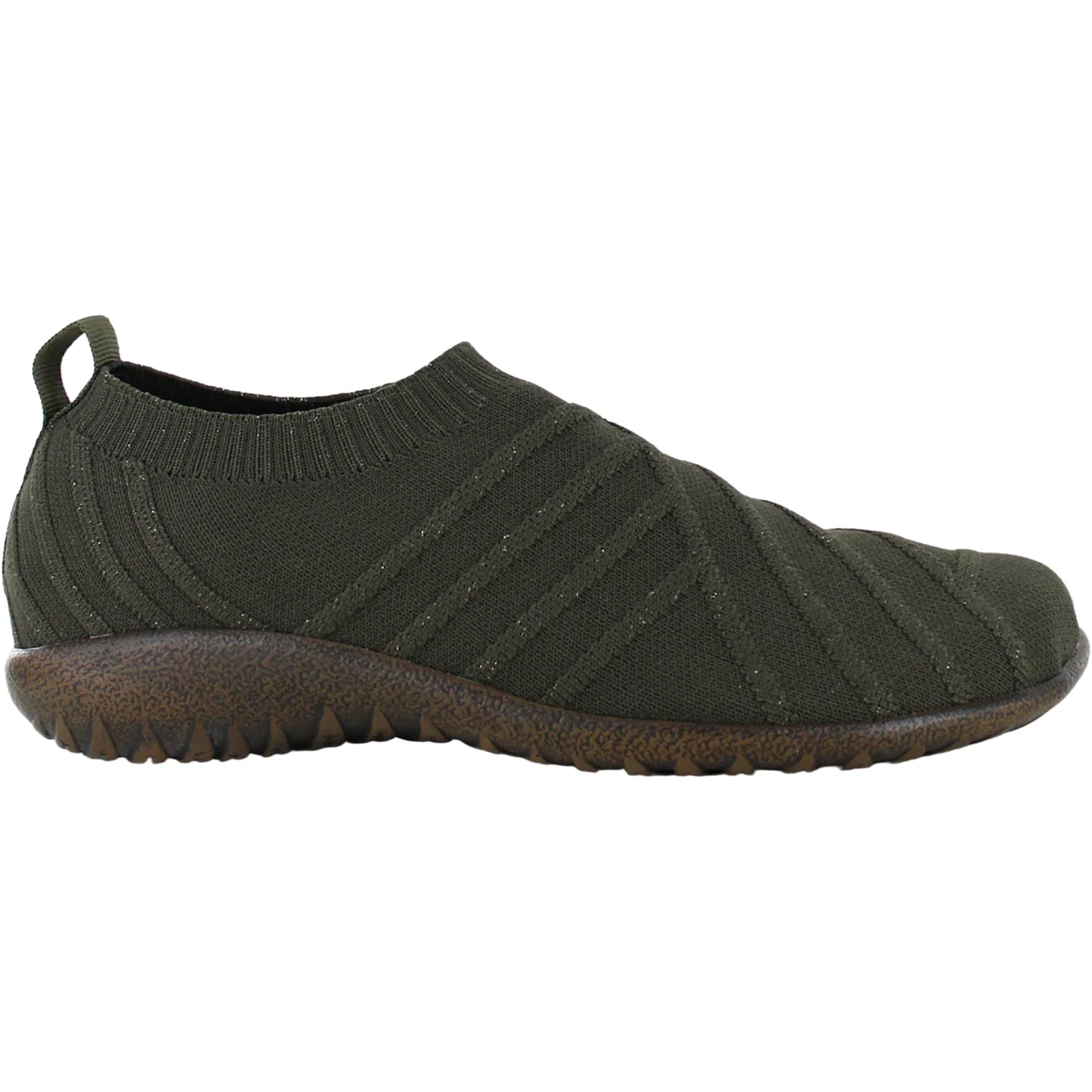 Naot Okahu Women's Olive Gold Sparkle Knit