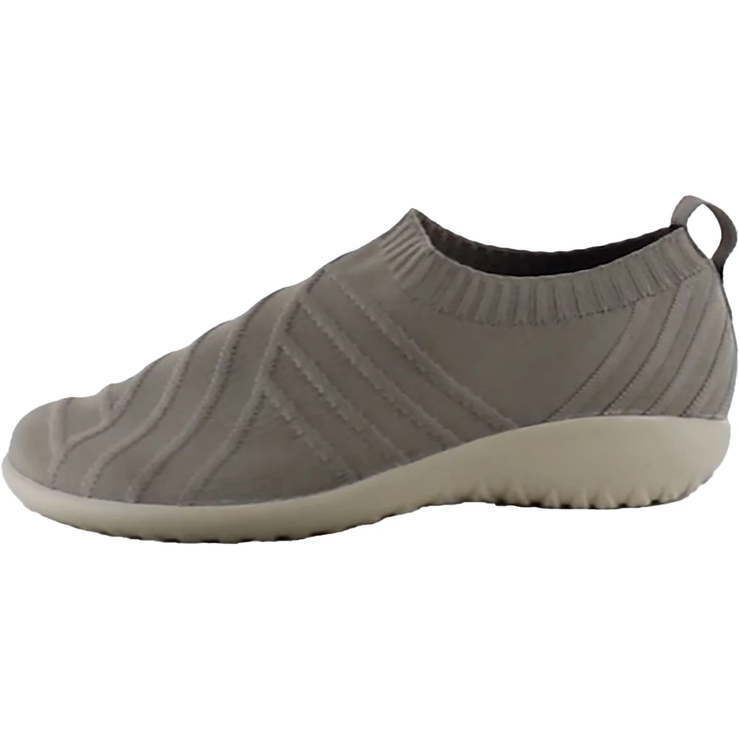 Naot Okahu Women's Slip On Shoes Women's Naot Okahu Taupe Knit Fabric - Image 3