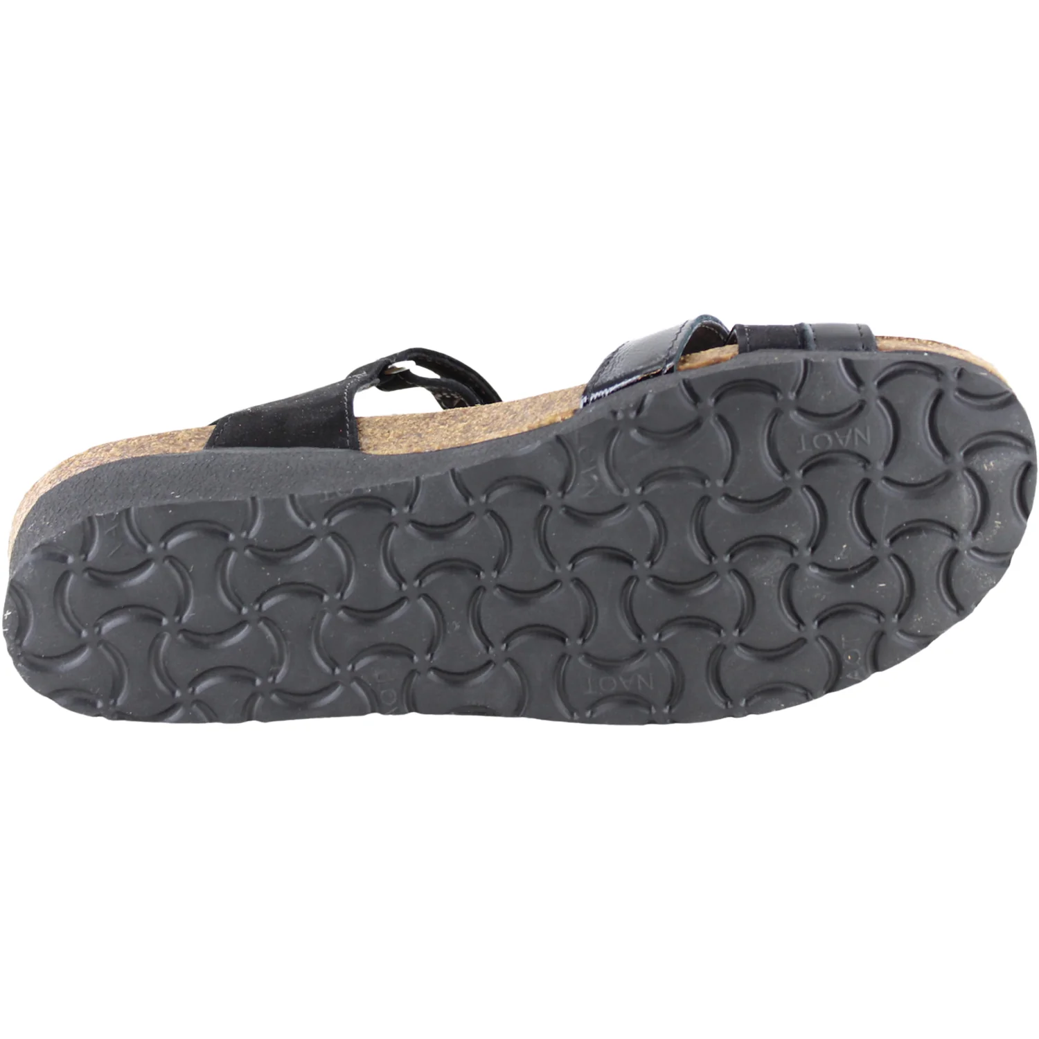 Naot Sophia Women's Sandals Black Velvet/JetBlack/Black Crinkle Pat Leather - Image 4
