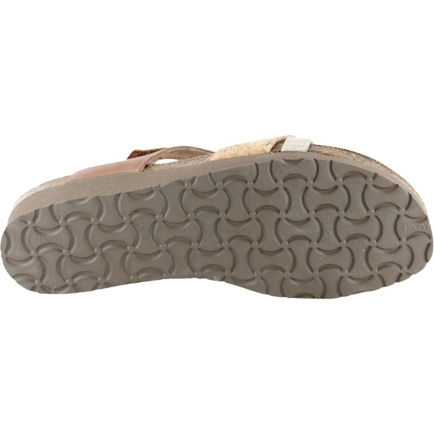 Naot Sophia Women's Sandals Latte Brown/Cork Lthr/Radiant Gold Leather - Image 4
