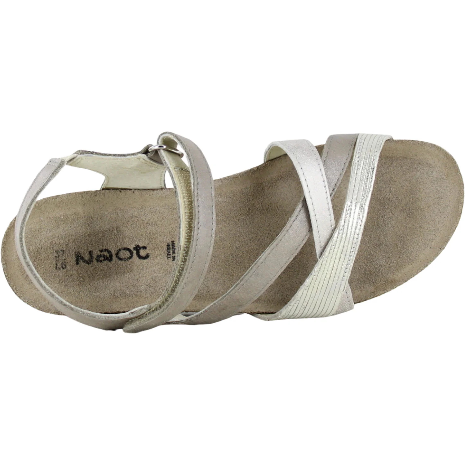 Naot Sophia Women's Sandals Titanium Leather/Platinum/Quartz Metallic - Image 2