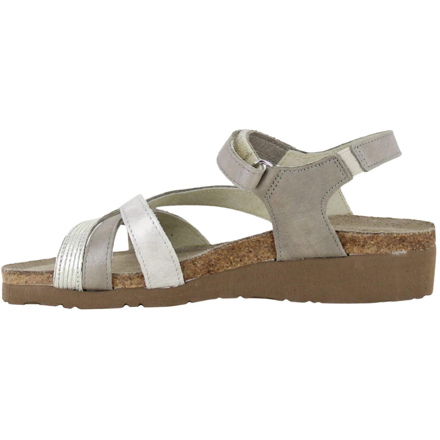 Naot Sophia Women's Sandals Titanium Leather/Platinum/Quartz Metallic - Image 3