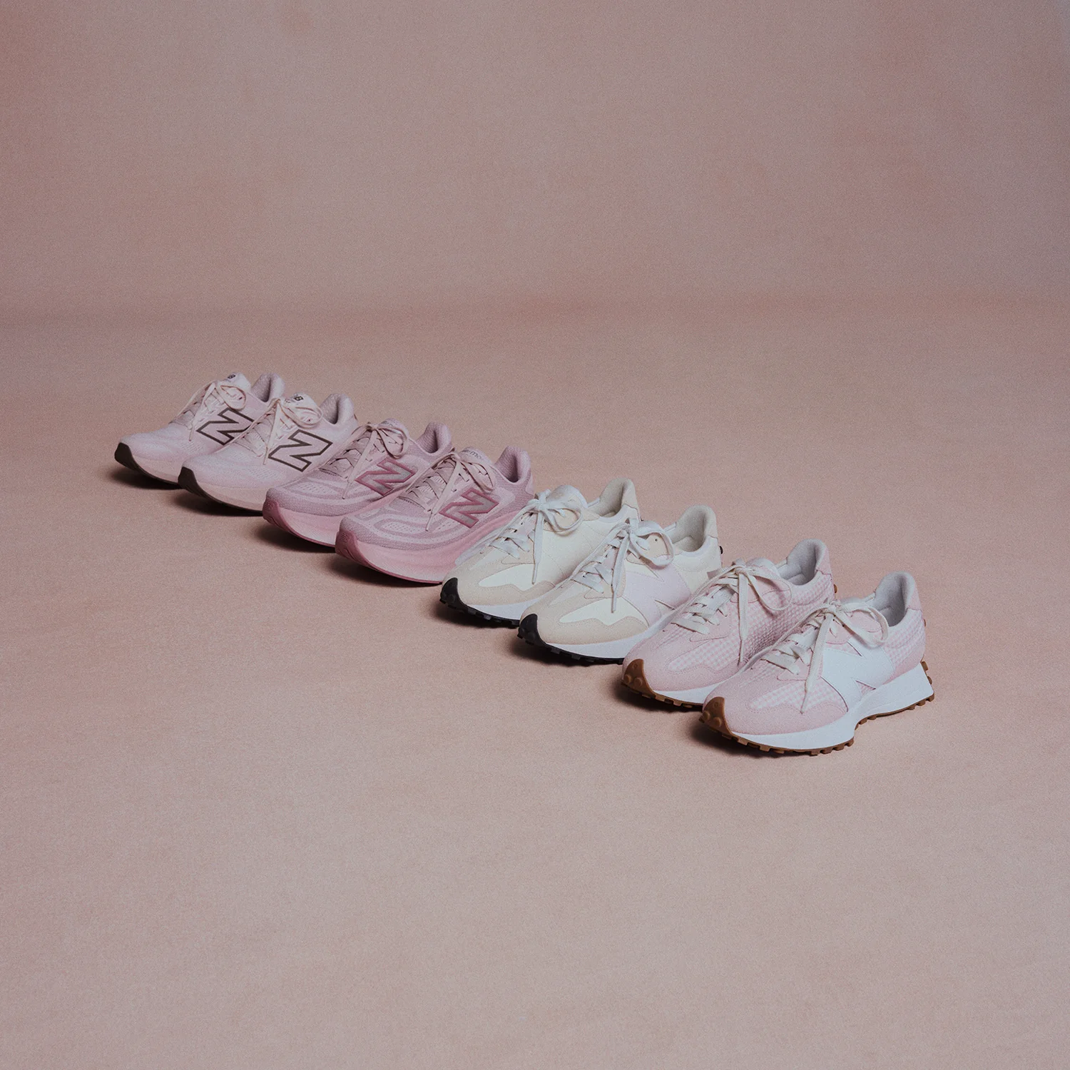 New Balance 327 (Neutral Support) Women's Athletic Shoes Sea Salt/Pink Salt - Image 8