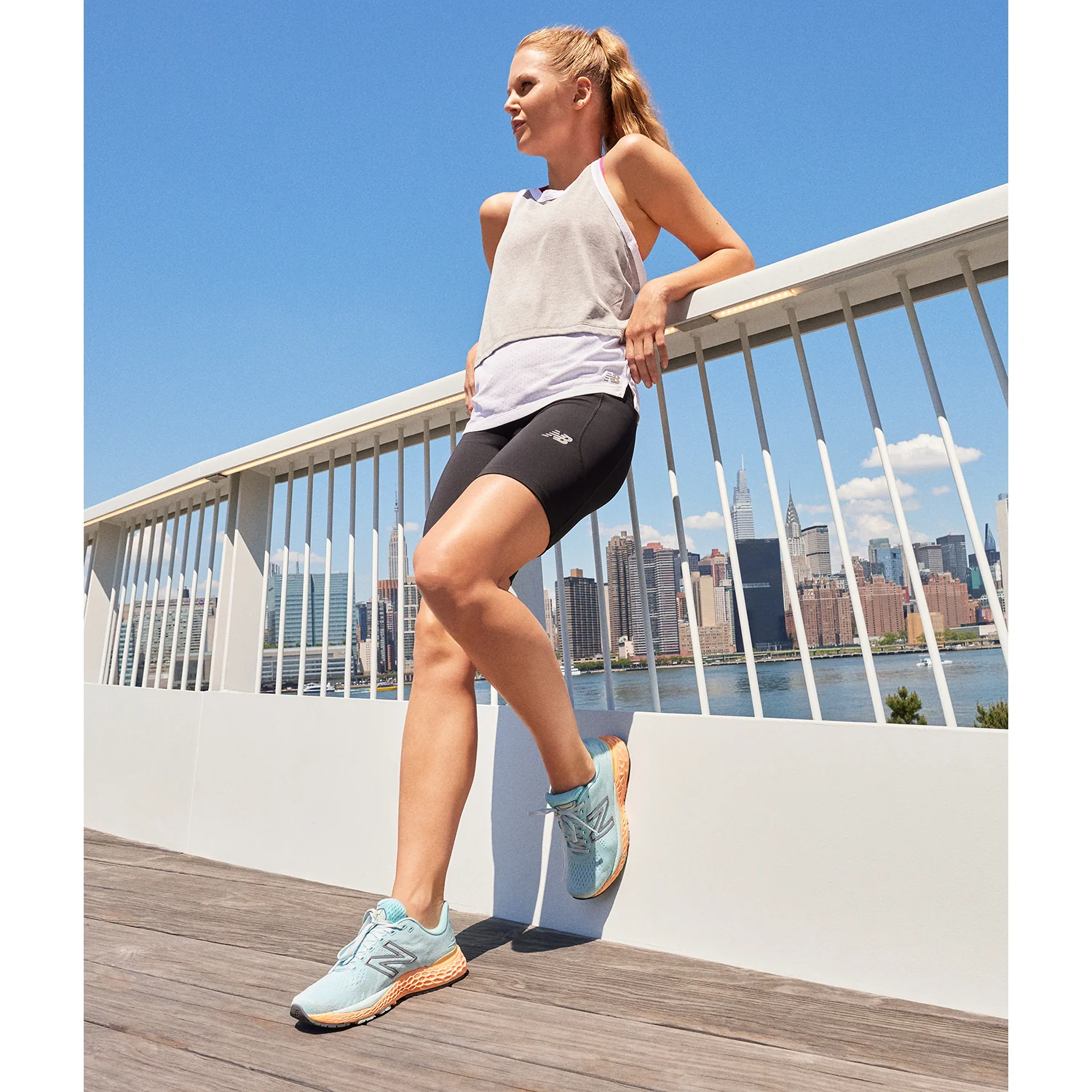 New Balance Fresh Foam W880A10 Women's Running Shoes Magnetic Blue/Guava/Black Mesh - Image 6