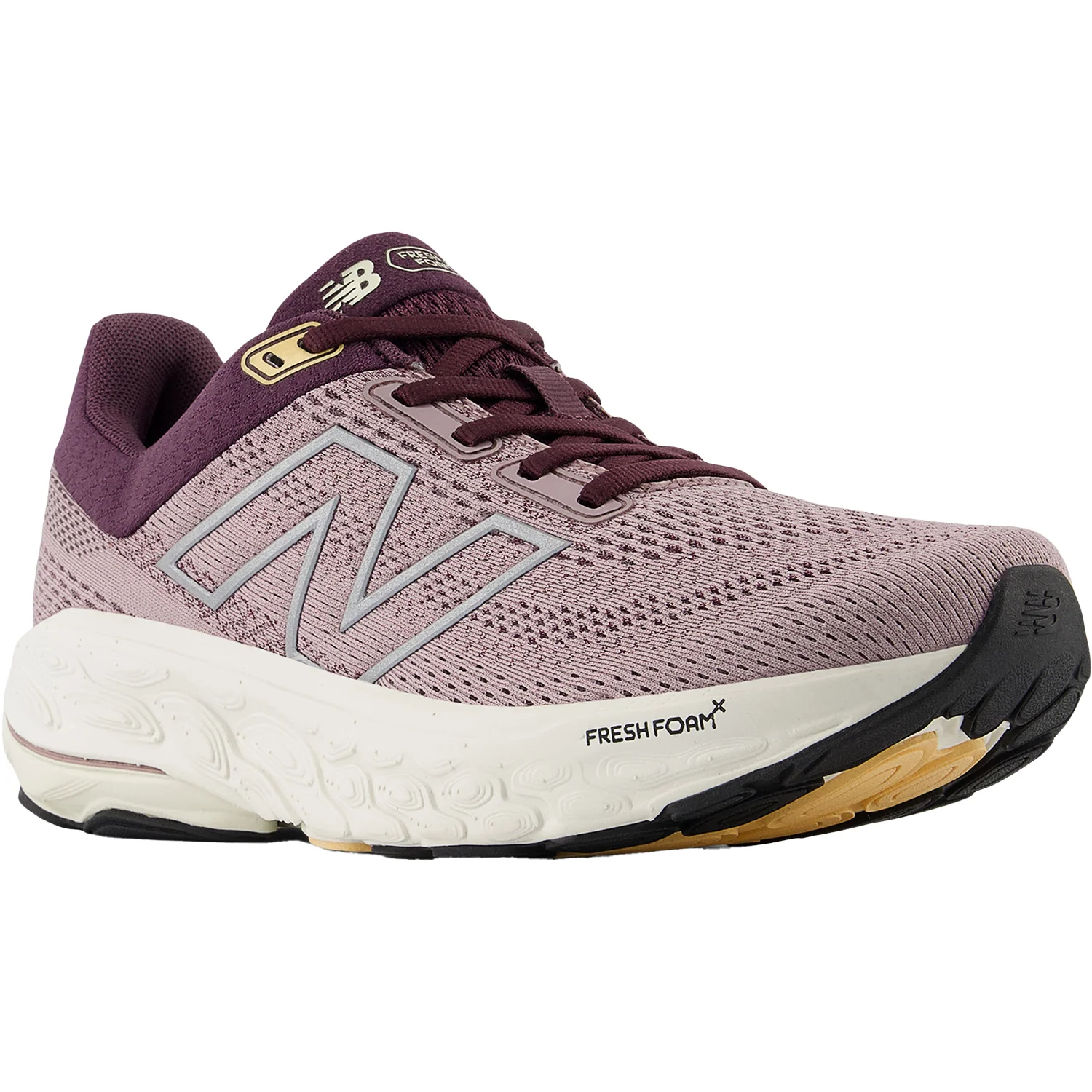 New Balance Fresh Foam X W860J14 (Stability Support) Women's Athletic Shoes Ice Wine/Plum Brown/Silver Metallic Mesh - Image 5