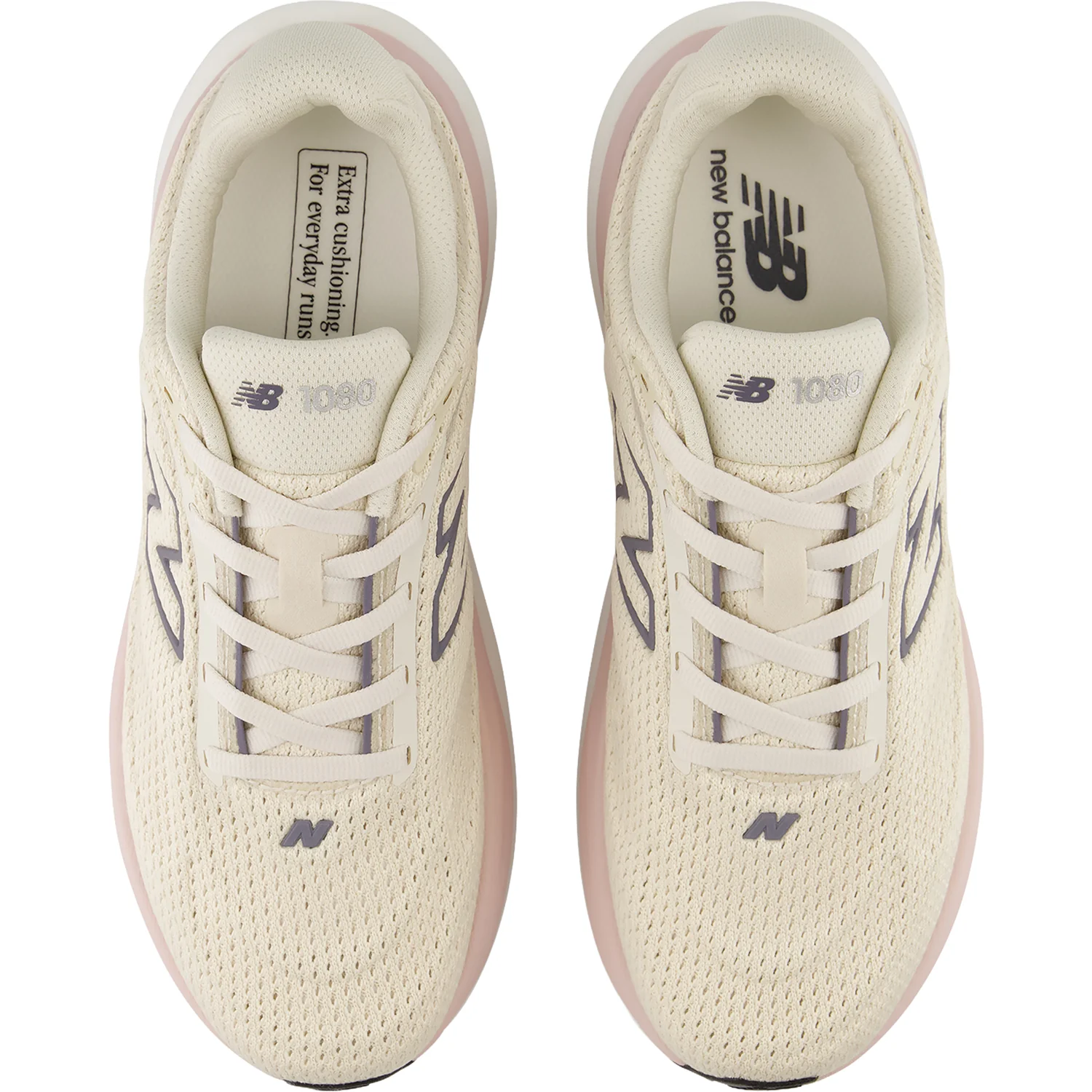 New Balance 1080v15 (Neutral Support) Women's Athletic Shoes Timberwolf/Neptune Grey - Image 2