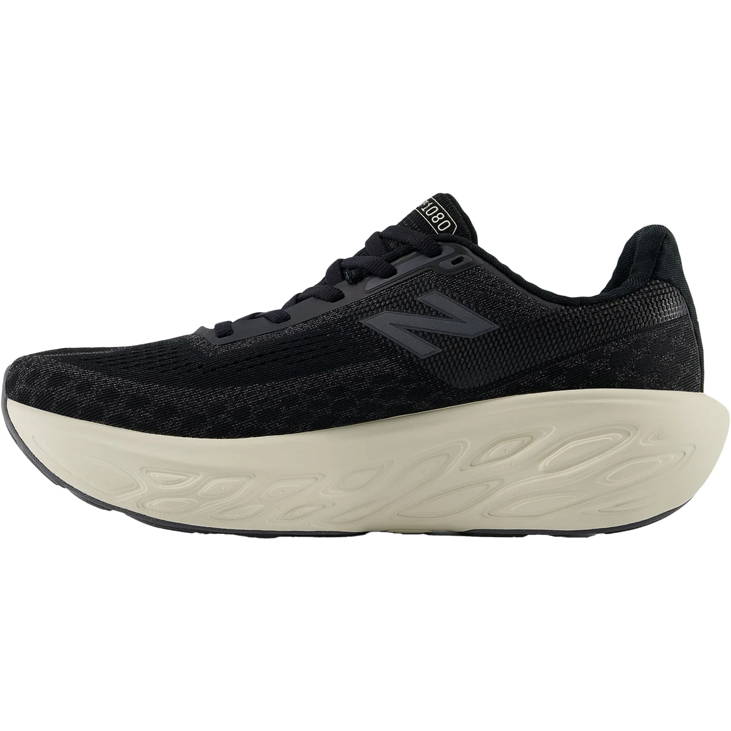 New Balance W1080B14 (Neutral Support) Women's Athletic Shoes Black/Phantom/Sea Salt - Image 3