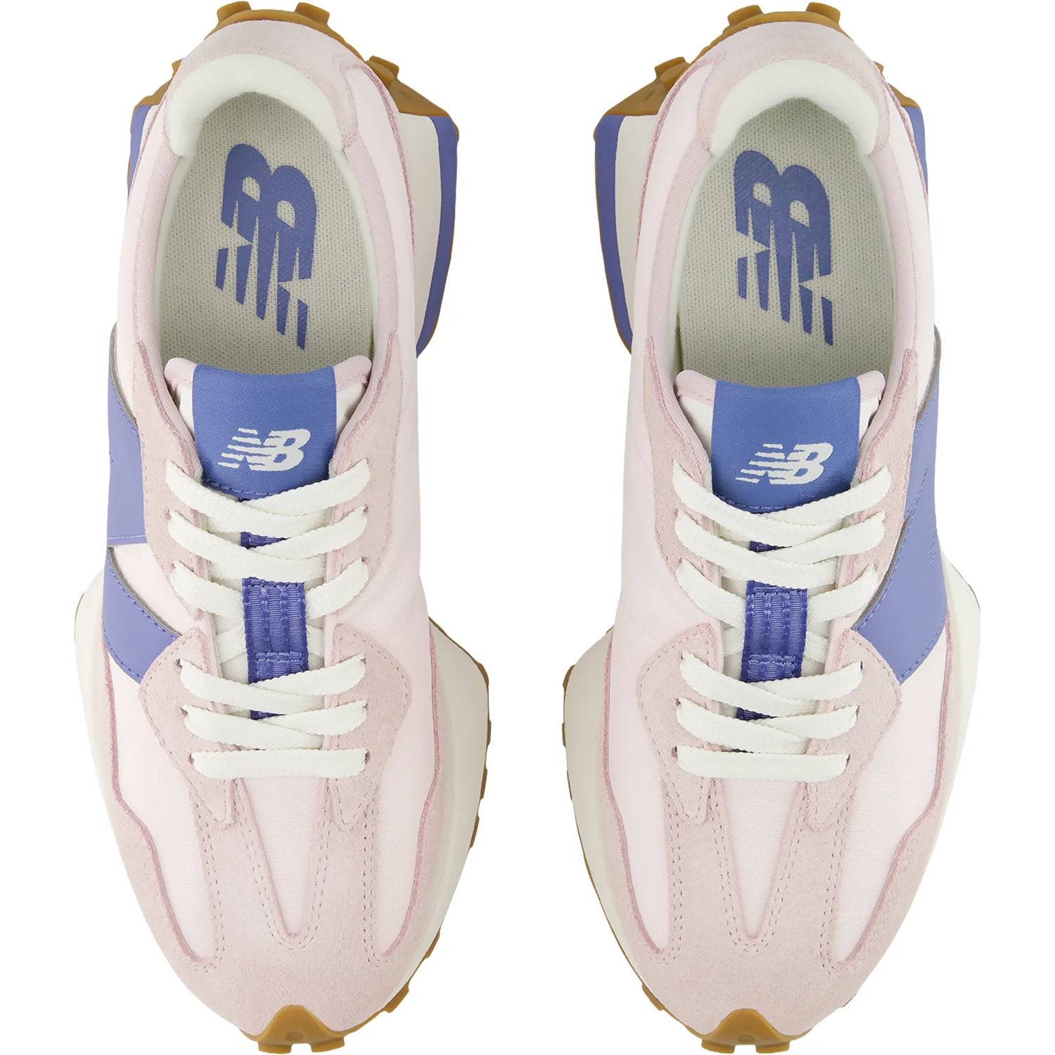 New Balance 327 (Neutral Support) Women's Athletic Shoes Pink Salt/Fairweather Blue - Image 2