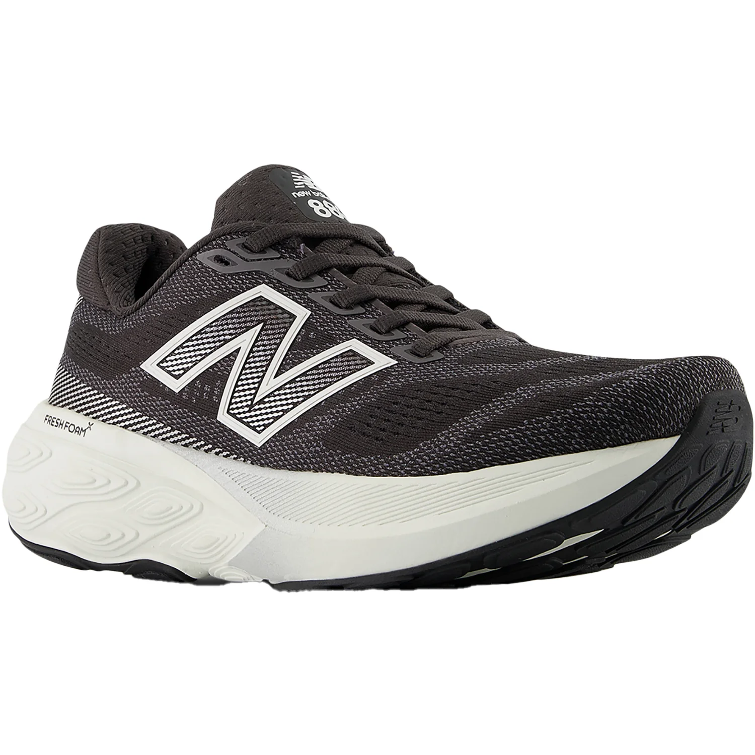 New Balance W880H15 (Neutral Support) Women's Athletic Shoes Black Cement/Sea Salt/Silver Metallic - Image 5