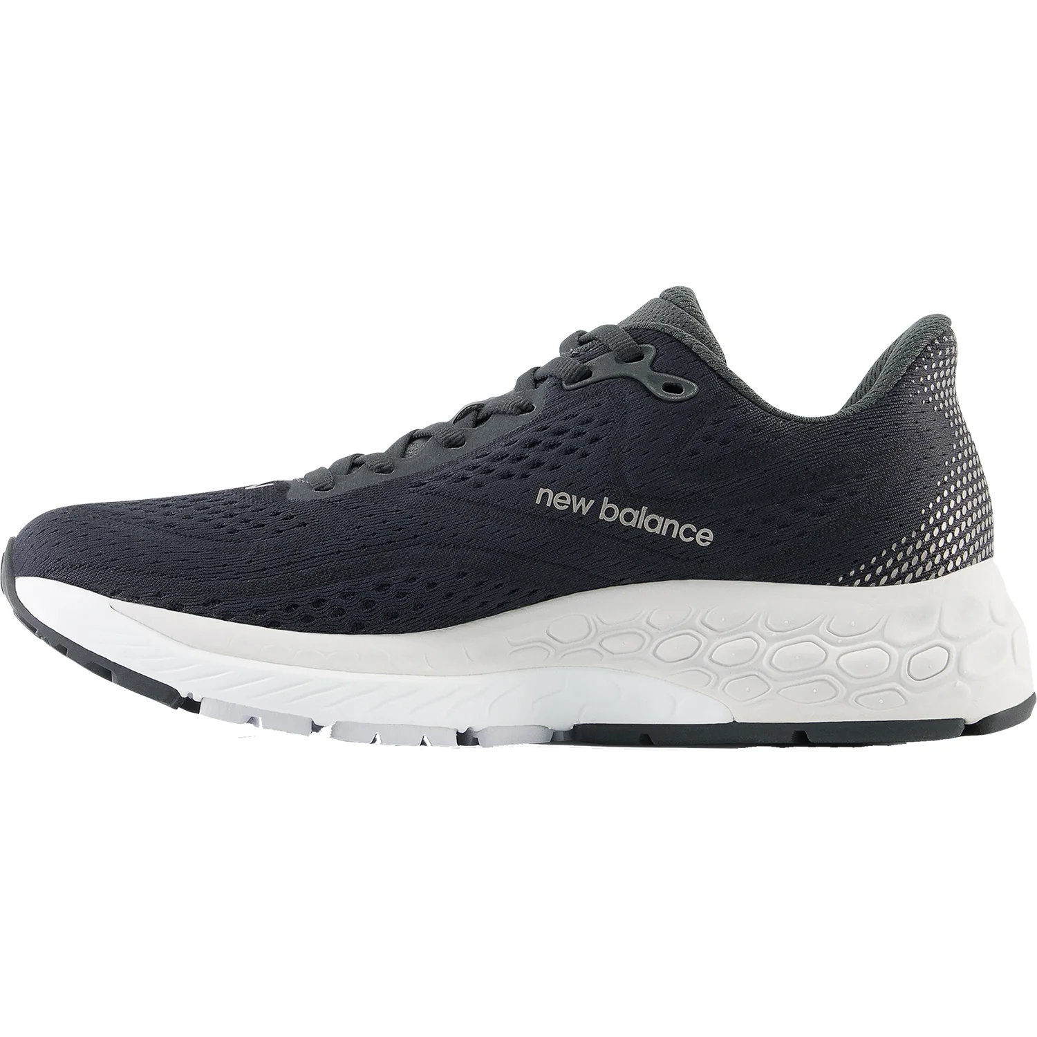 New Balance W880K13 Fresh Foam X (Neutral Support) Women's Running Shoes Blacktop/Black/Silver Metallic Mesh - Image 3