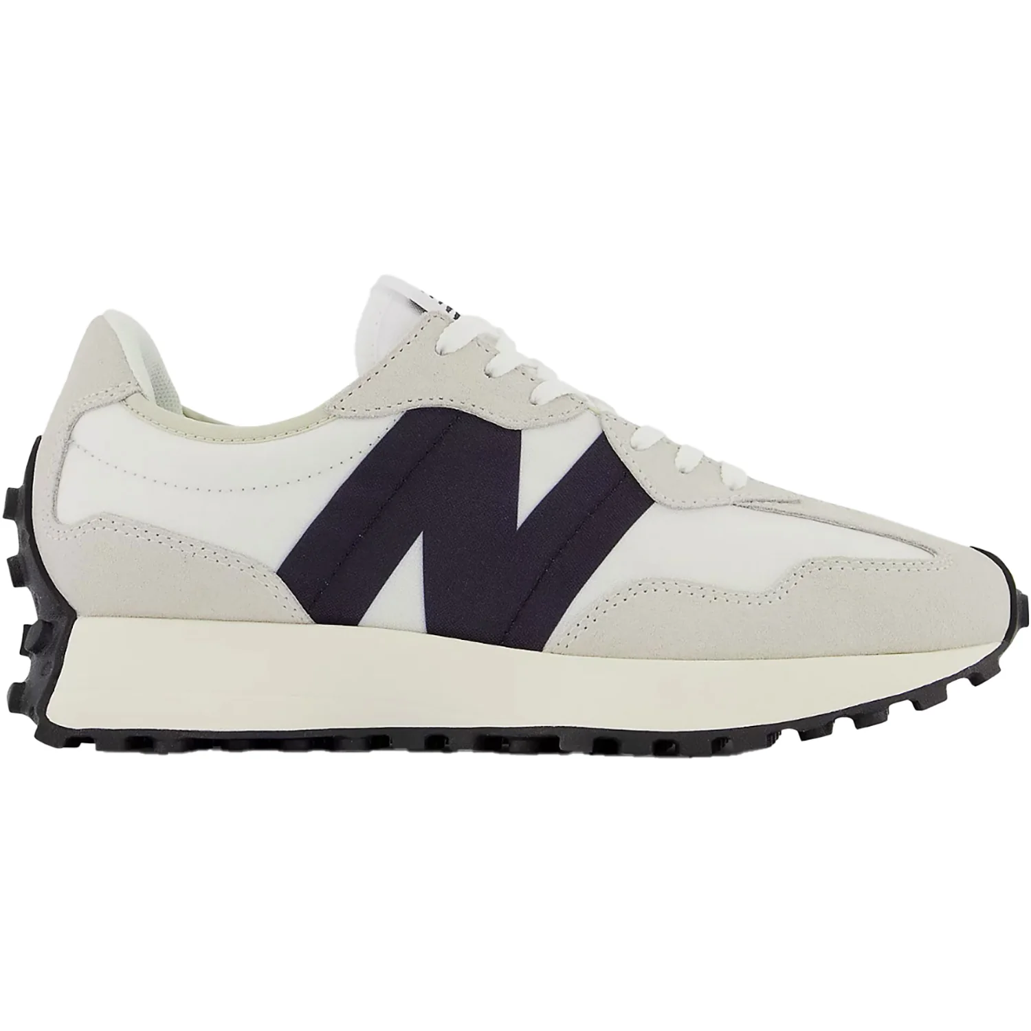 New Balance WS327FE Women's Athletic Shoes Sea Salt/White/Black Suede
