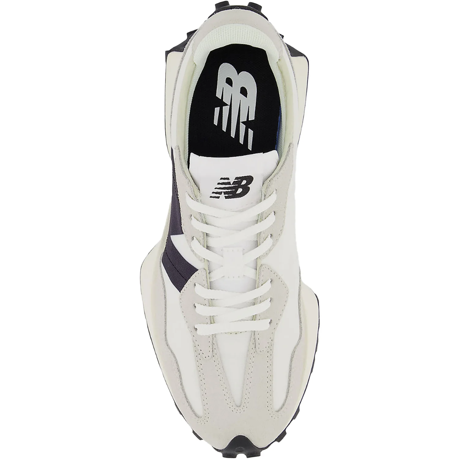 New Balance WS327FE Women's Athletic Shoes Sea Salt/White/Black Suede - Image 2