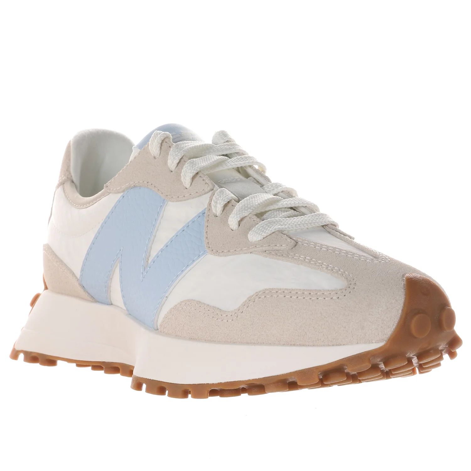 New Balance WS327FTA Women's Athletic Shoes Timberwolf/Sea Salt/Light Chrome Blue - Image 5