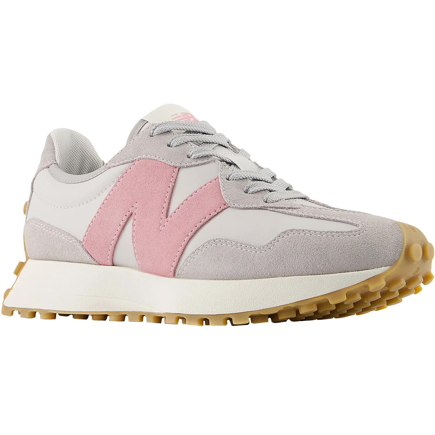New Balance WS327KAZ Women's Athletic Shoes Rain Cloud/Pink Tiffany - Image 5