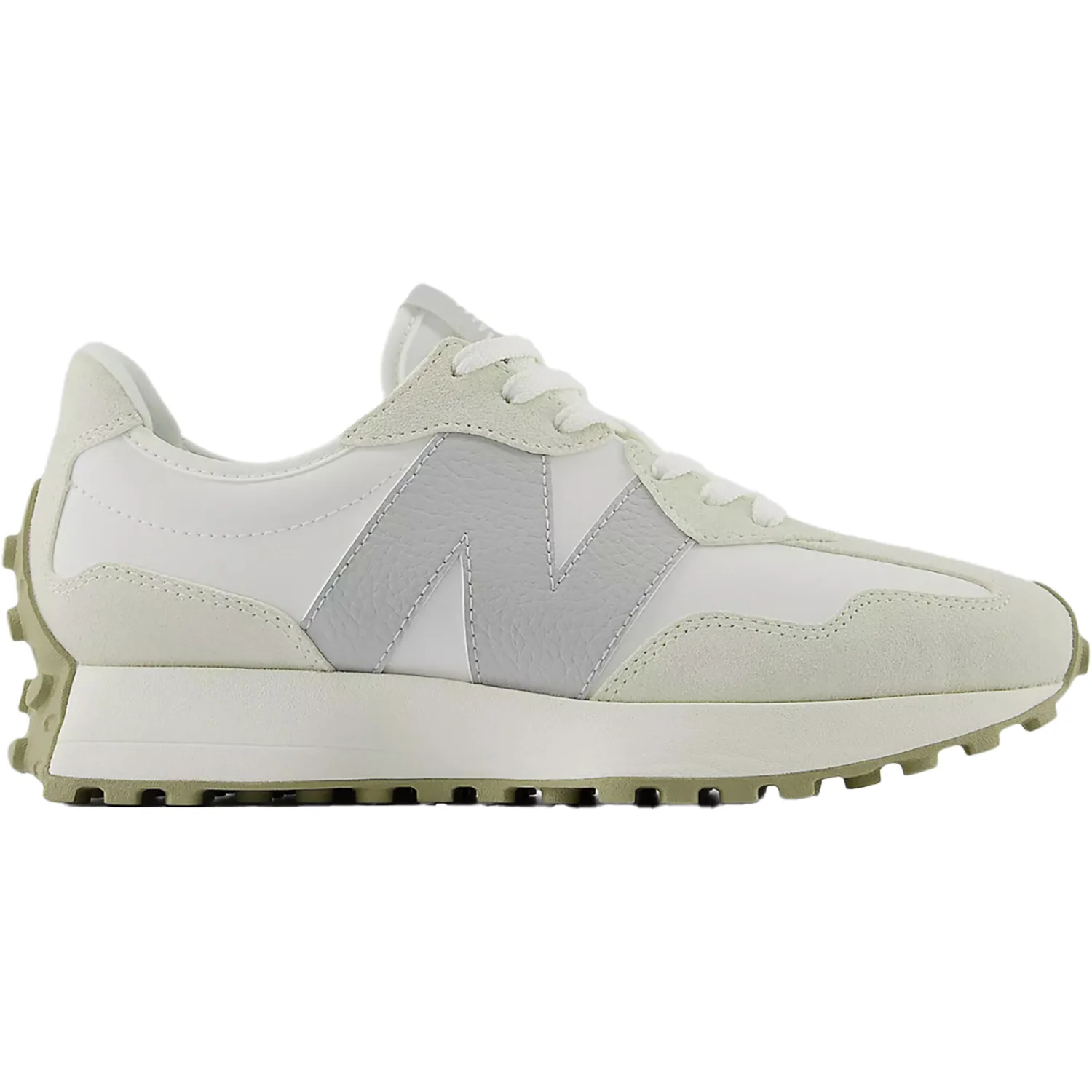 New Balance WS327KE Women's Athletic Shoes Salt/Brighton Grey Suede