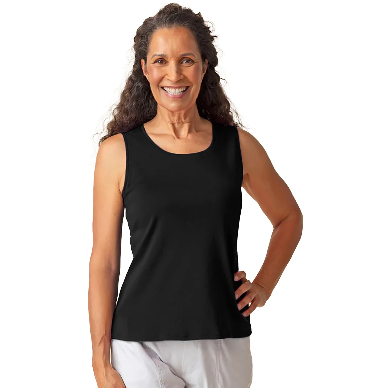 Olivia by Habitat Foundation Knit Layering Tank Women's Tank Top Black