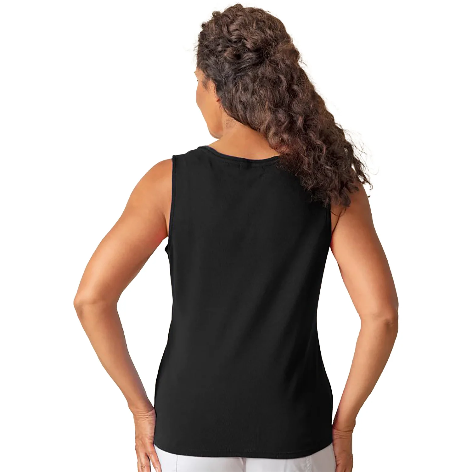 Olivia by Habitat Foundation Knit Layering Tank Women's Tank Top Black - Image 2