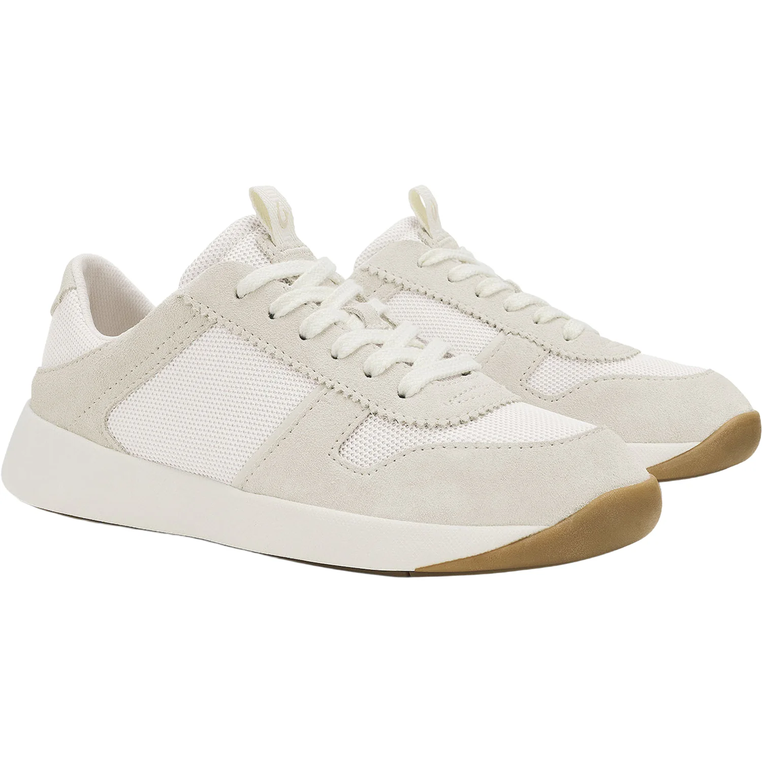Olukai Kualele Mesh Women's Sporty Lace Up Shoes Tapa/White Sand - Image 3