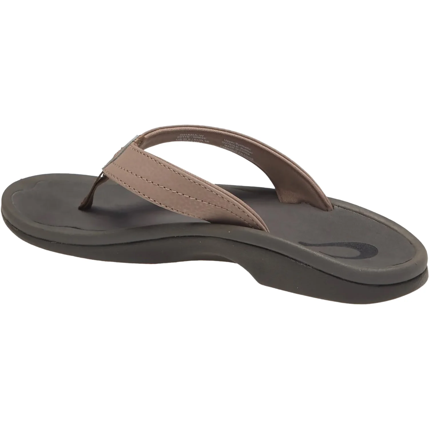OluKai Ohana Women's Sandals Thong Sandals Warm Taupe/Black - Image 3