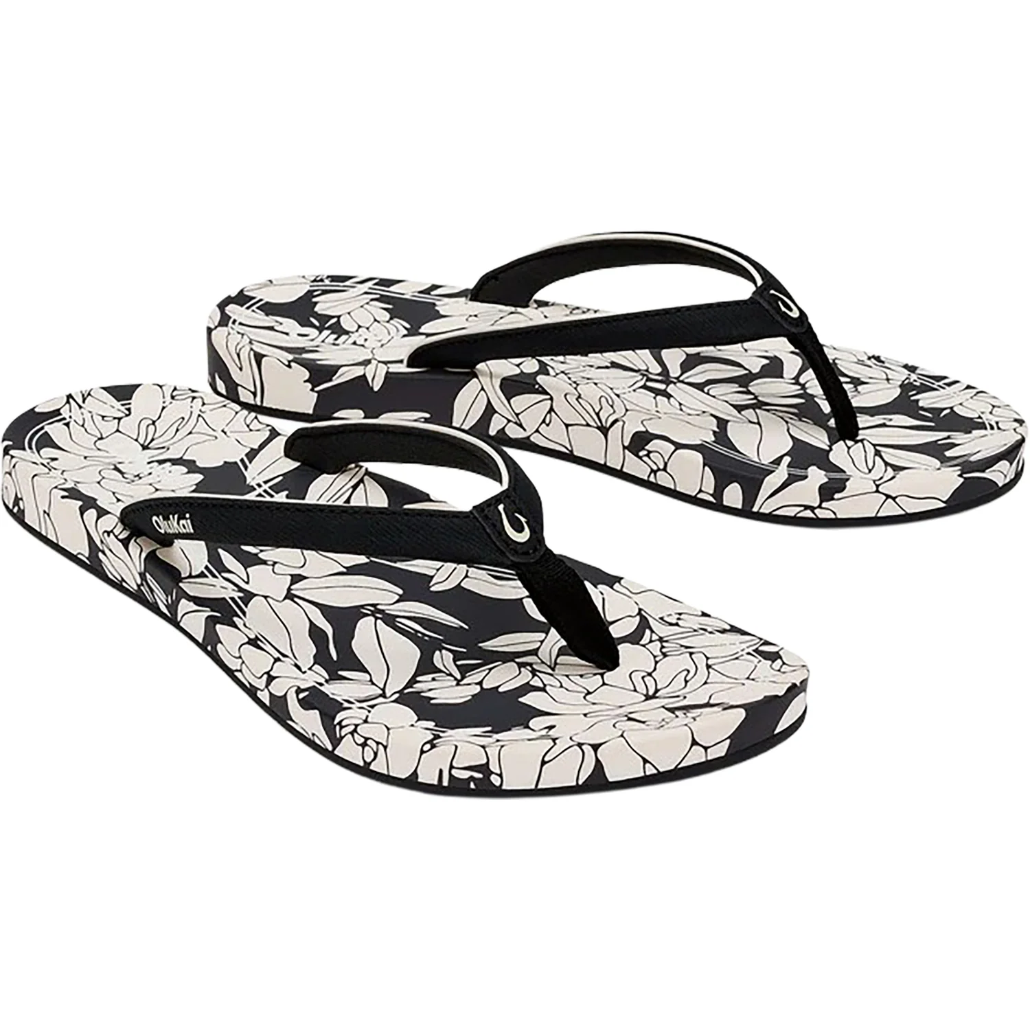 OluKai Uiki Women's Sandals Thong Sandals Lava Rock/Pai - Image 3