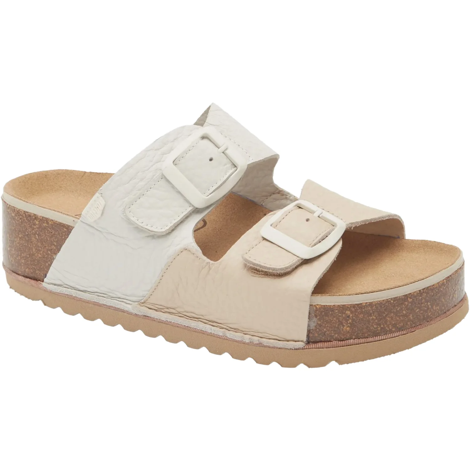 On Foot 1107 Seattle Women's Sandals Beige/Blanco - Image 5