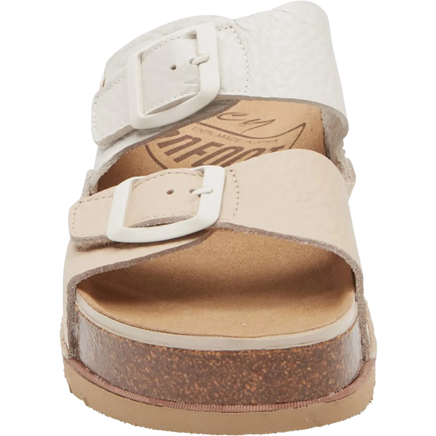 On Foot 1107 Seattle Women's Sandals Beige/Blanco - Image 6
