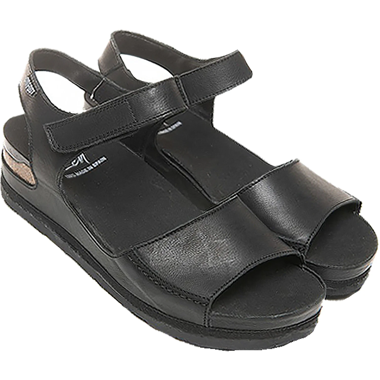 On Foot Cynara 203 Tucson Women's Ankle Strap Sandals Black Leather - Image 3