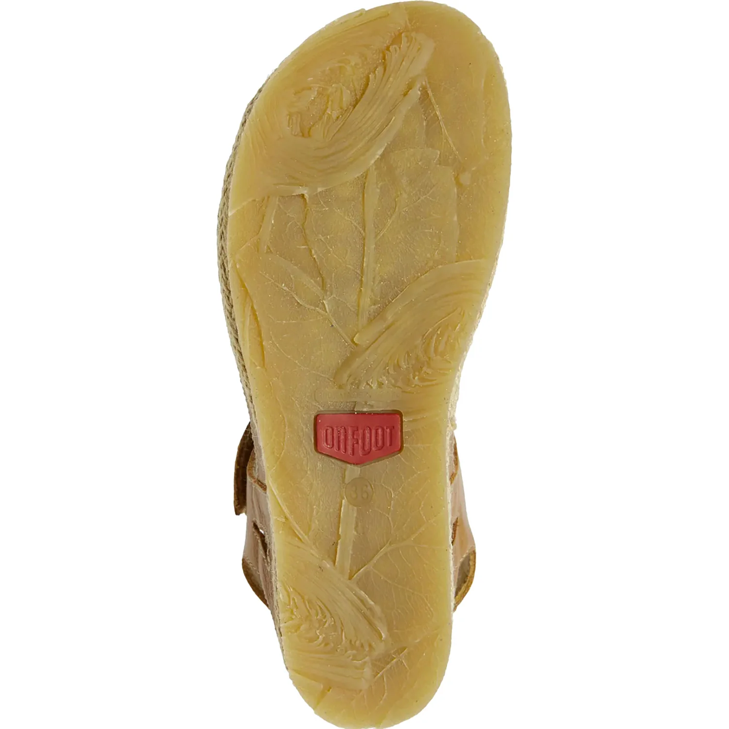 On Foot Cynara 221 Trenton Women's Ankle Strap Sandals Tan Leather - Image 4
