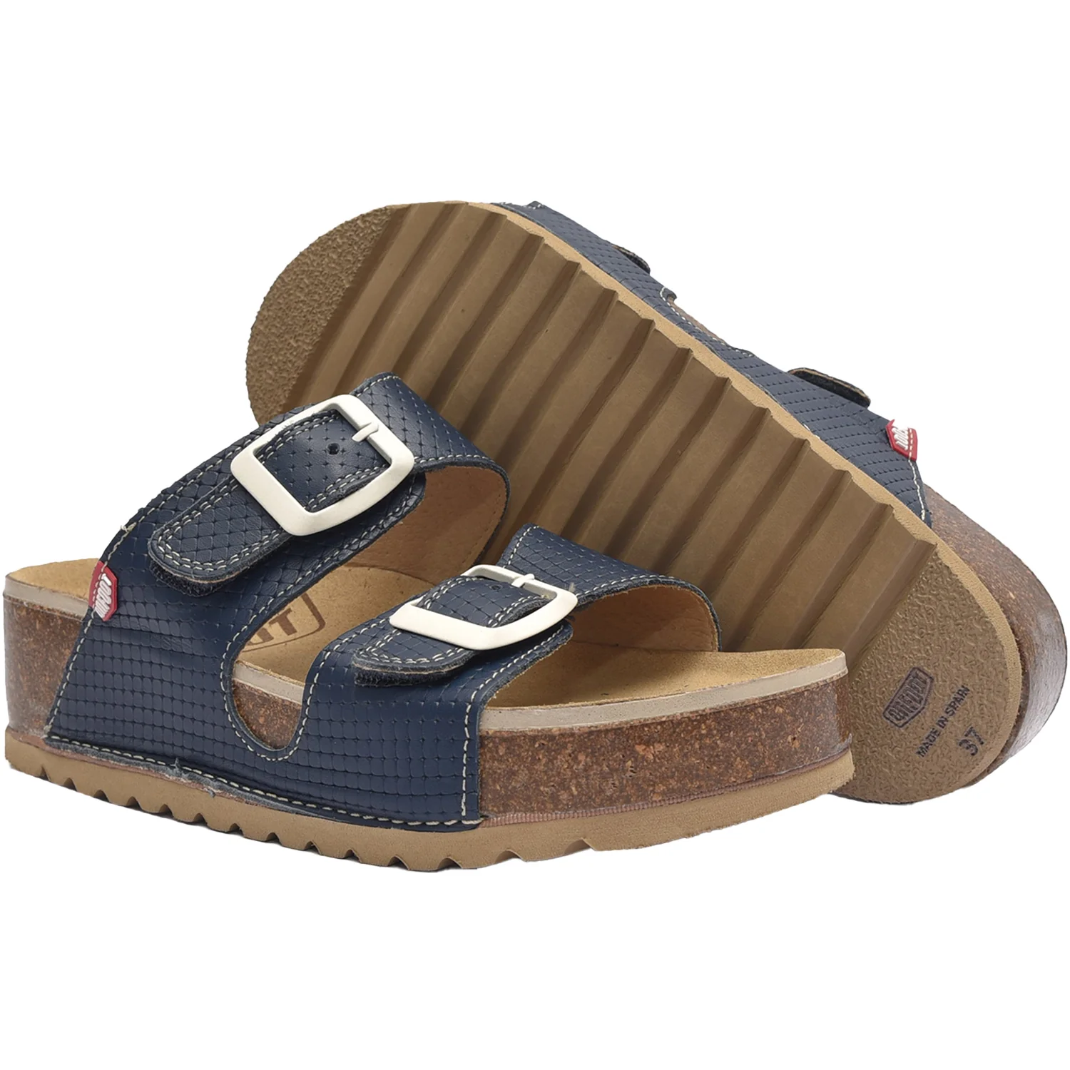 On Foot - Casitas 1112 Naoshima Women's Sandals Marino - Image 3