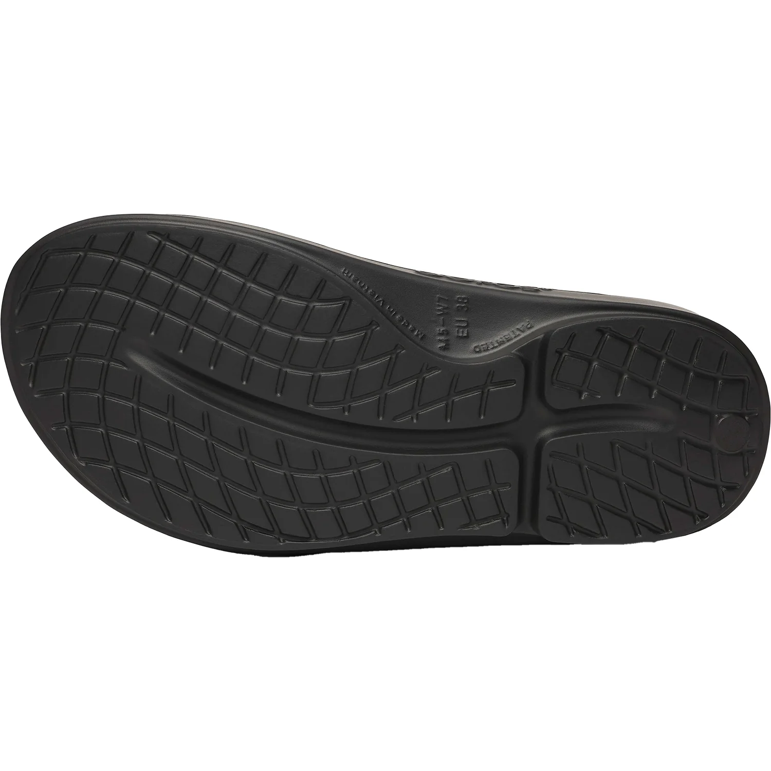 OOFOS OOahah Luxe Limited Women's Recovery Slide Sandals Hibiscus Synthetic - Image 4