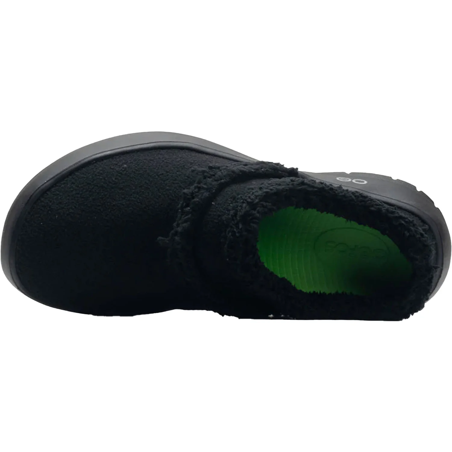 OOFOS OOcoozie Mule Women's Slippers Black Vegan Sherpa - Image 2