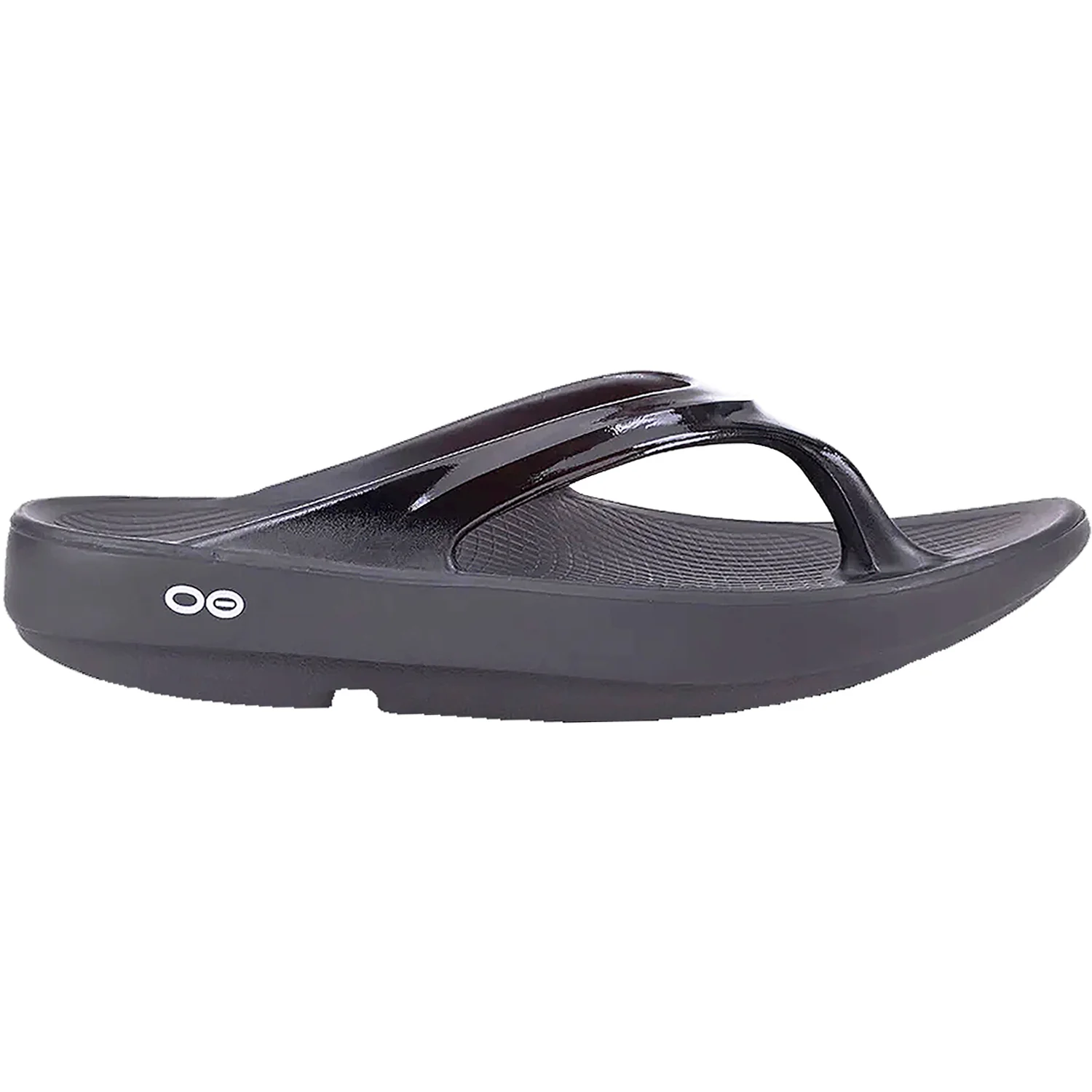OOFOS OOlala Women's Recovery Sandals Black Synthetic