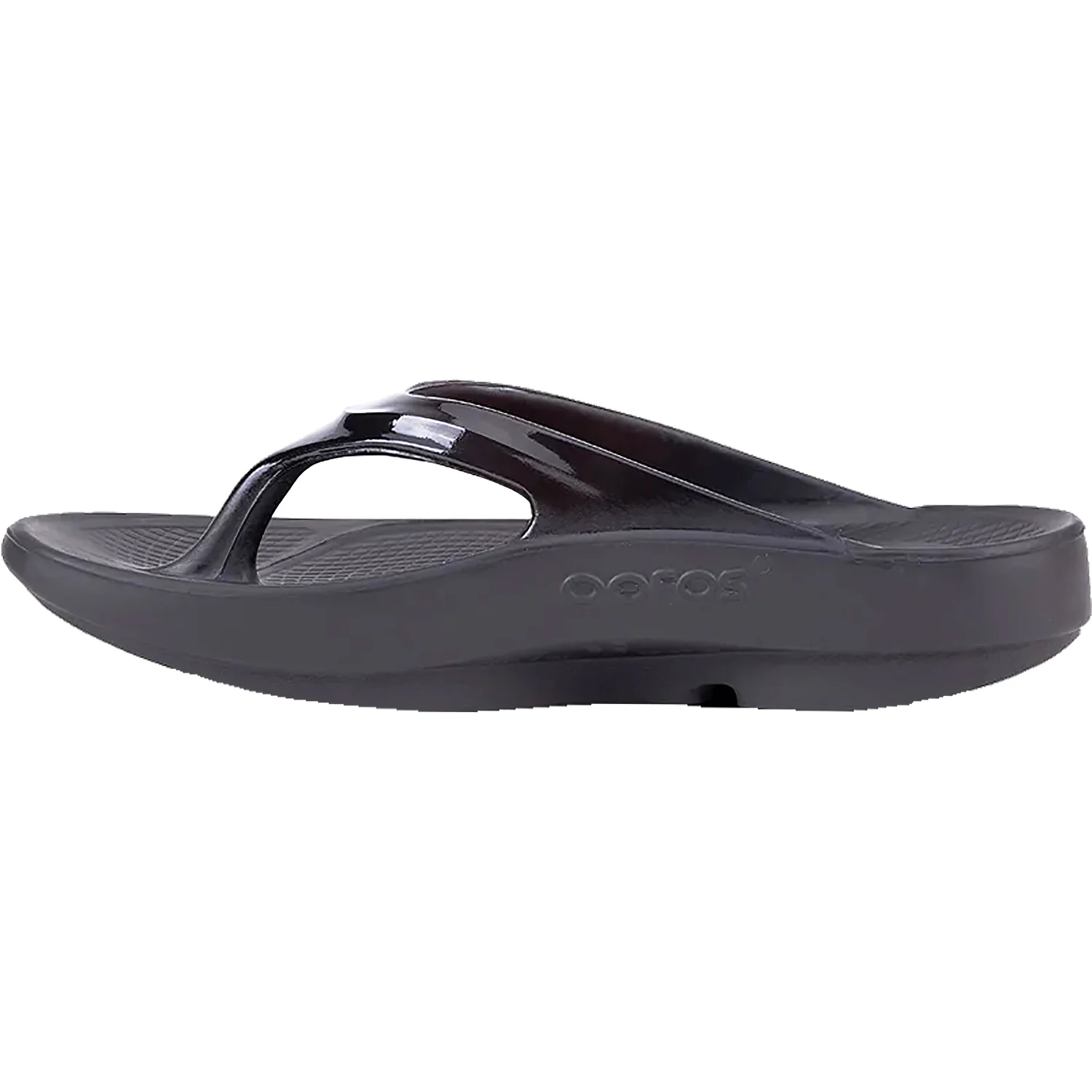 OOFOS OOlala Women's Recovery Sandals Black Synthetic - Image 3