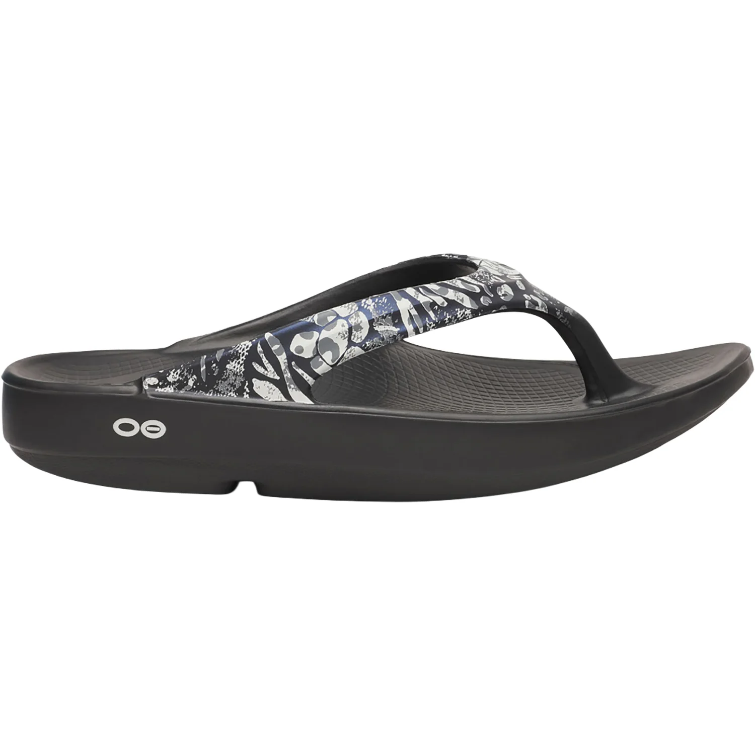 Oofos OOLala Limited Women's Recovery Slide Sandals Black Combo Camo