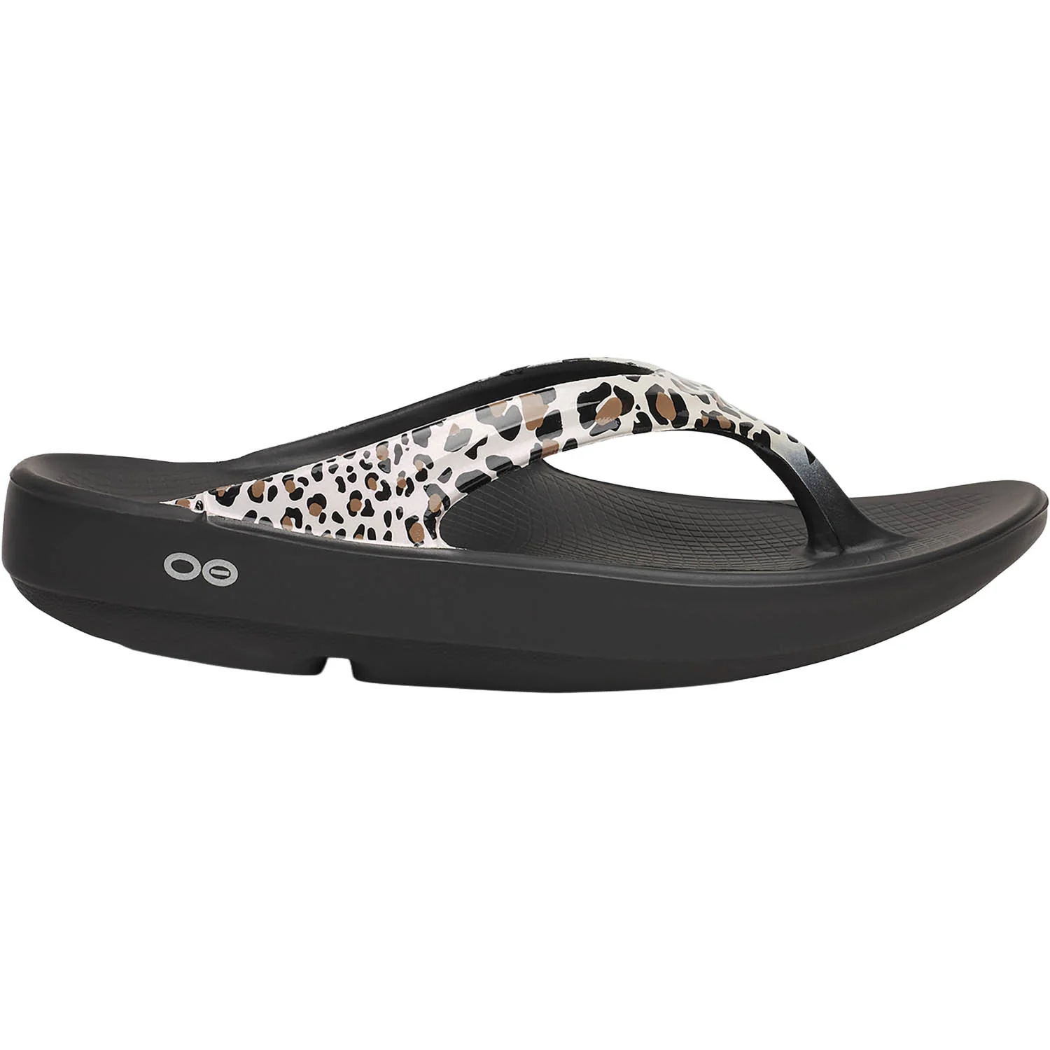 OOFOS OOLala Limited Women's Recovery Slide Sandals Leopard