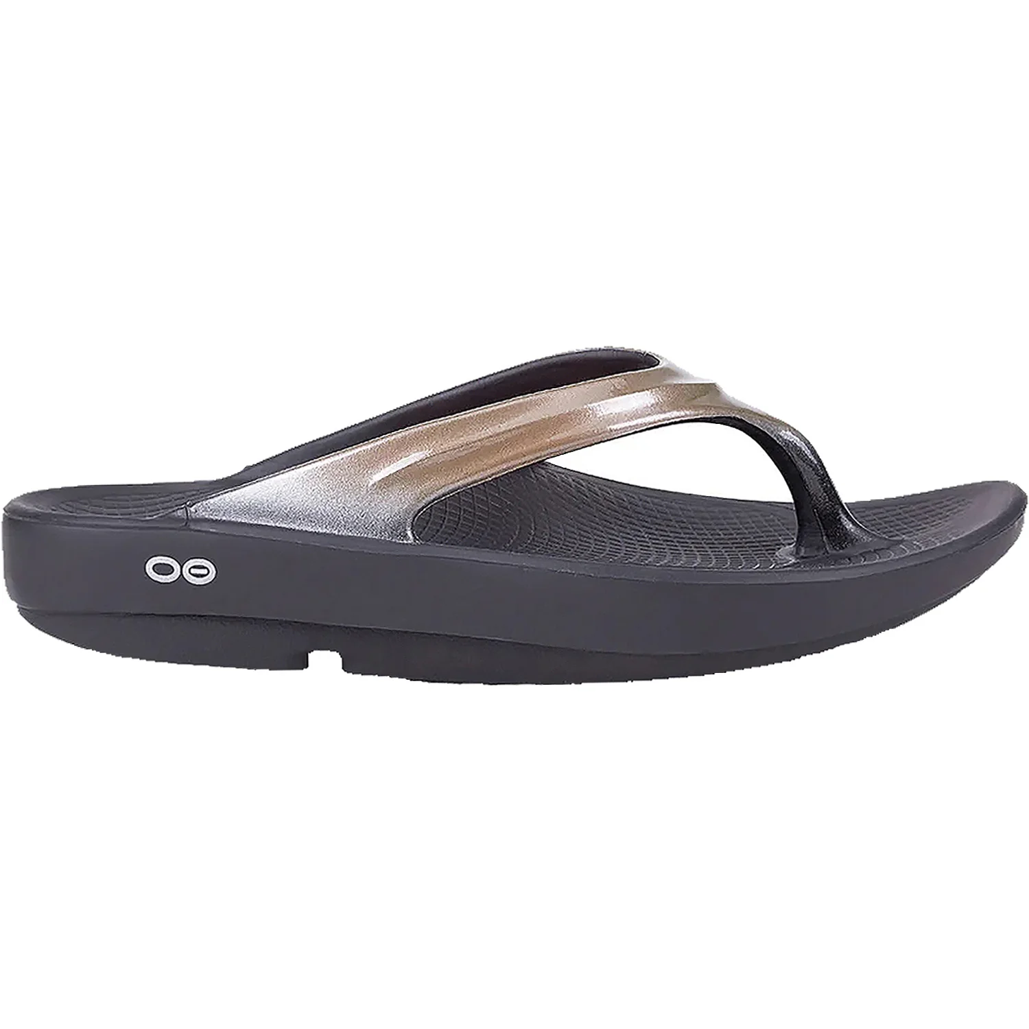 OOFOS OOlala Luxe Women's Thong Sandals Latte Synthetic