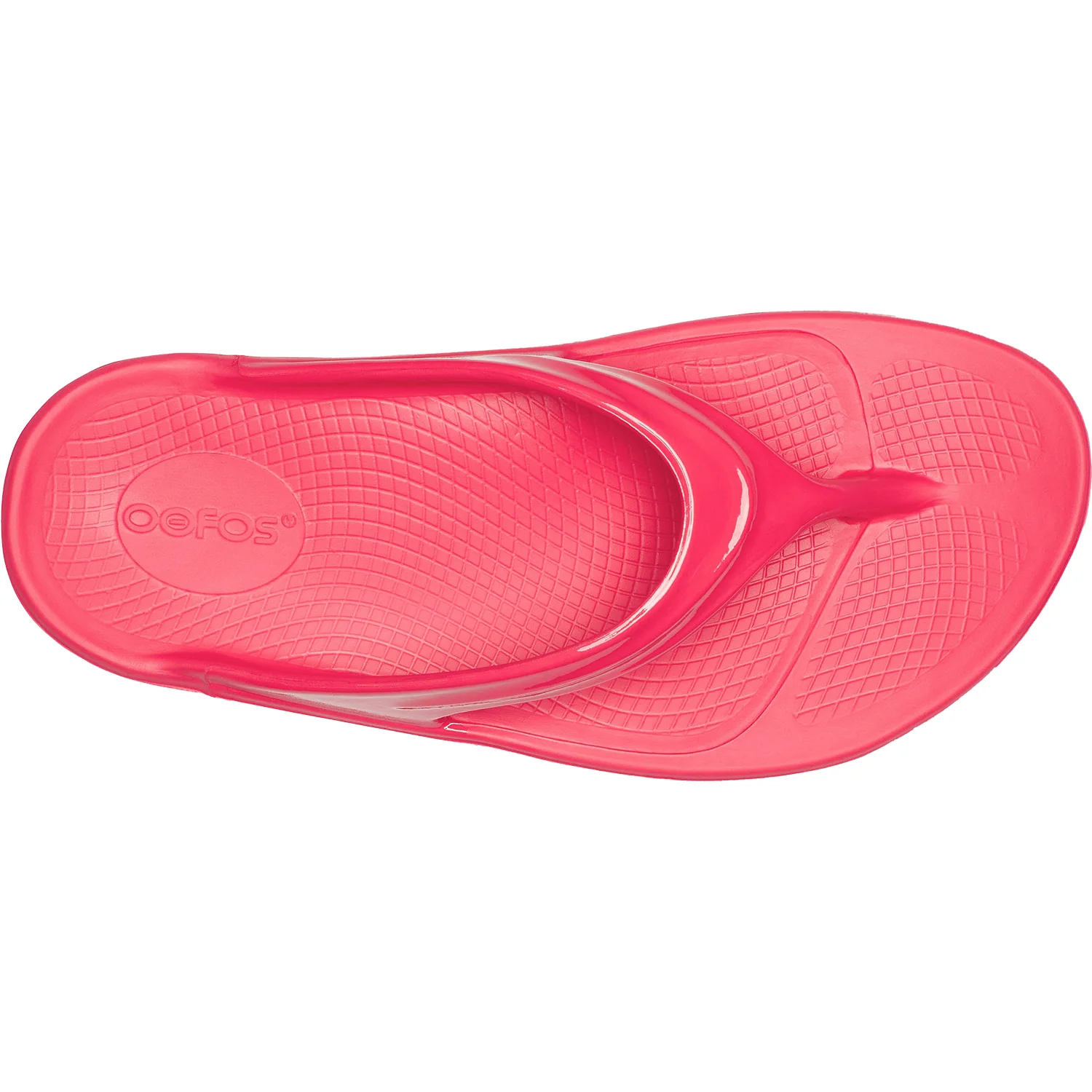OOFOS OOlala Women's Recovery Sandals Neon Berry Synthetic - Image 2