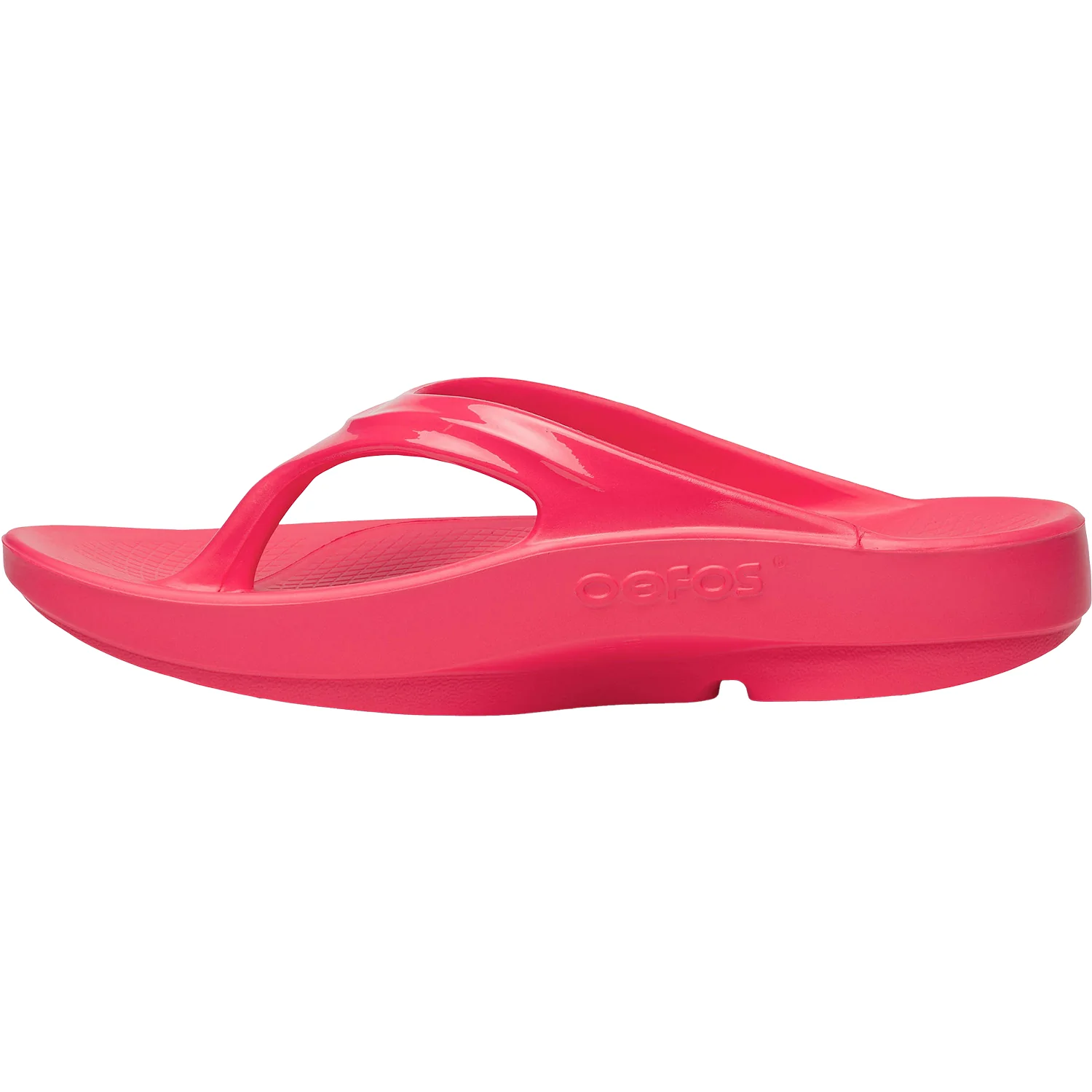 OOFOS OOlala Women's Recovery Sandals Neon Berry Synthetic - Image 3
