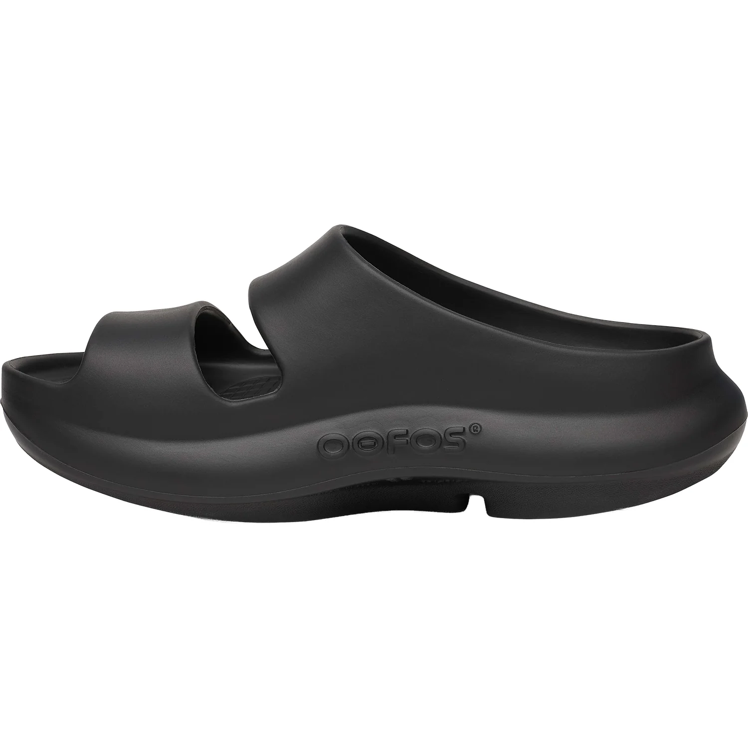 Oofos OOyea Women's Recovery Slide Sandals Black - Image 3