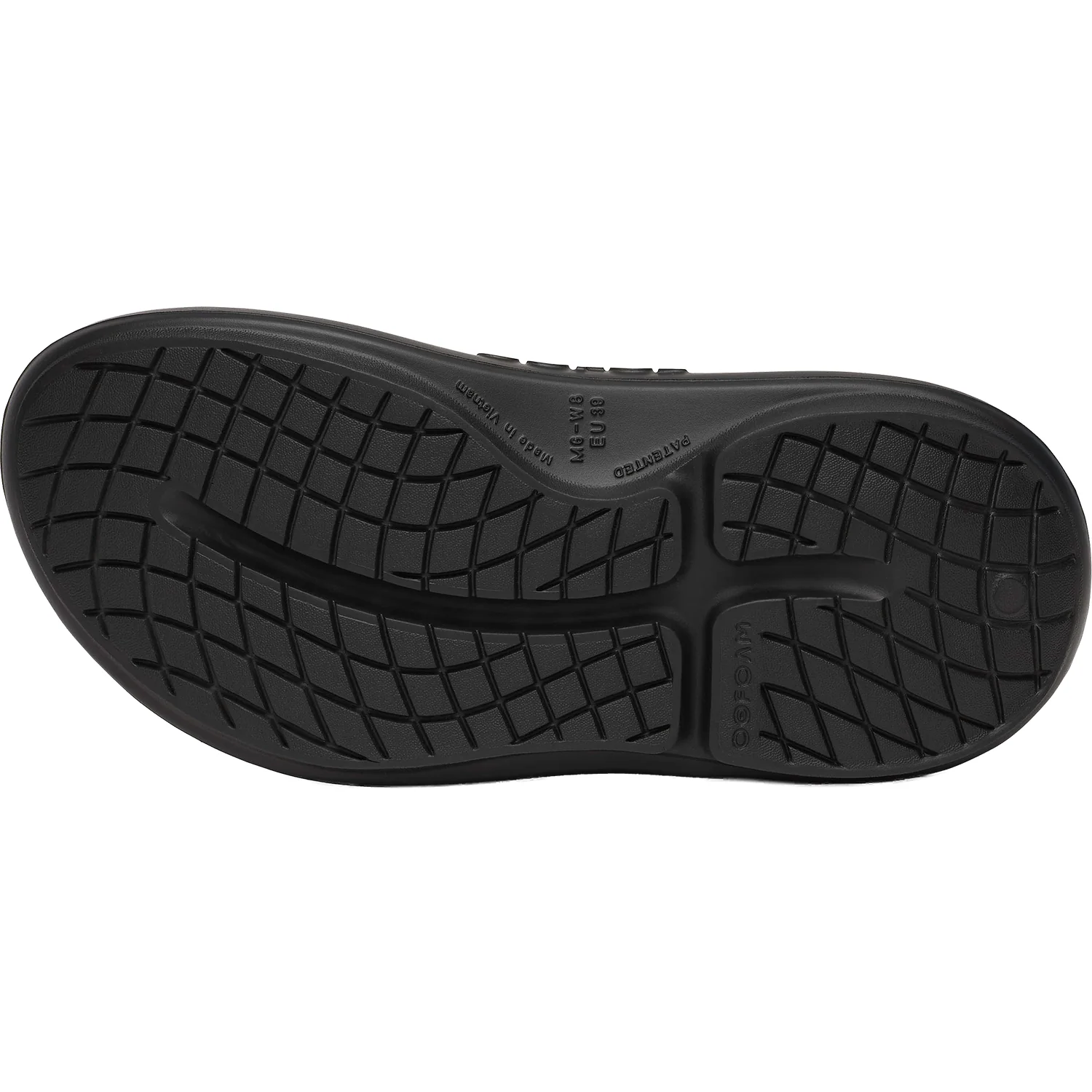 Oofos OOyea Women's Recovery Slide Sandals Black - Image 4