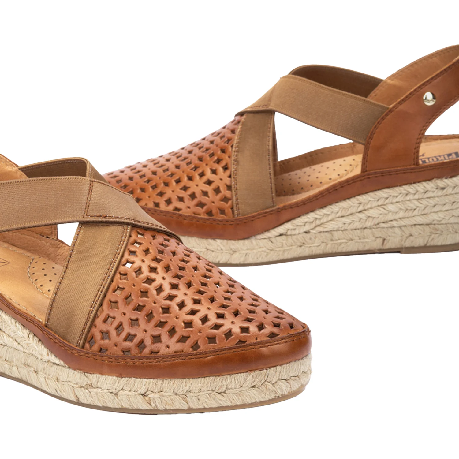 Pikolinos Benidorm W4A-1546 Women's Wedge Sandals Brandy - Image 3