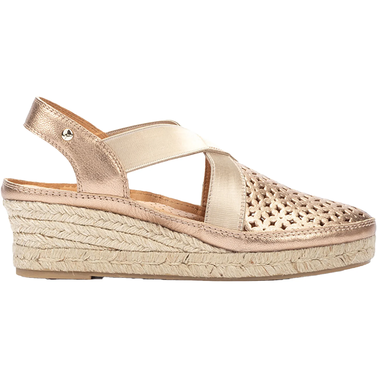 Pikolinos Benidorm W4A-1546CL Women's Wedge Sandals Champagne