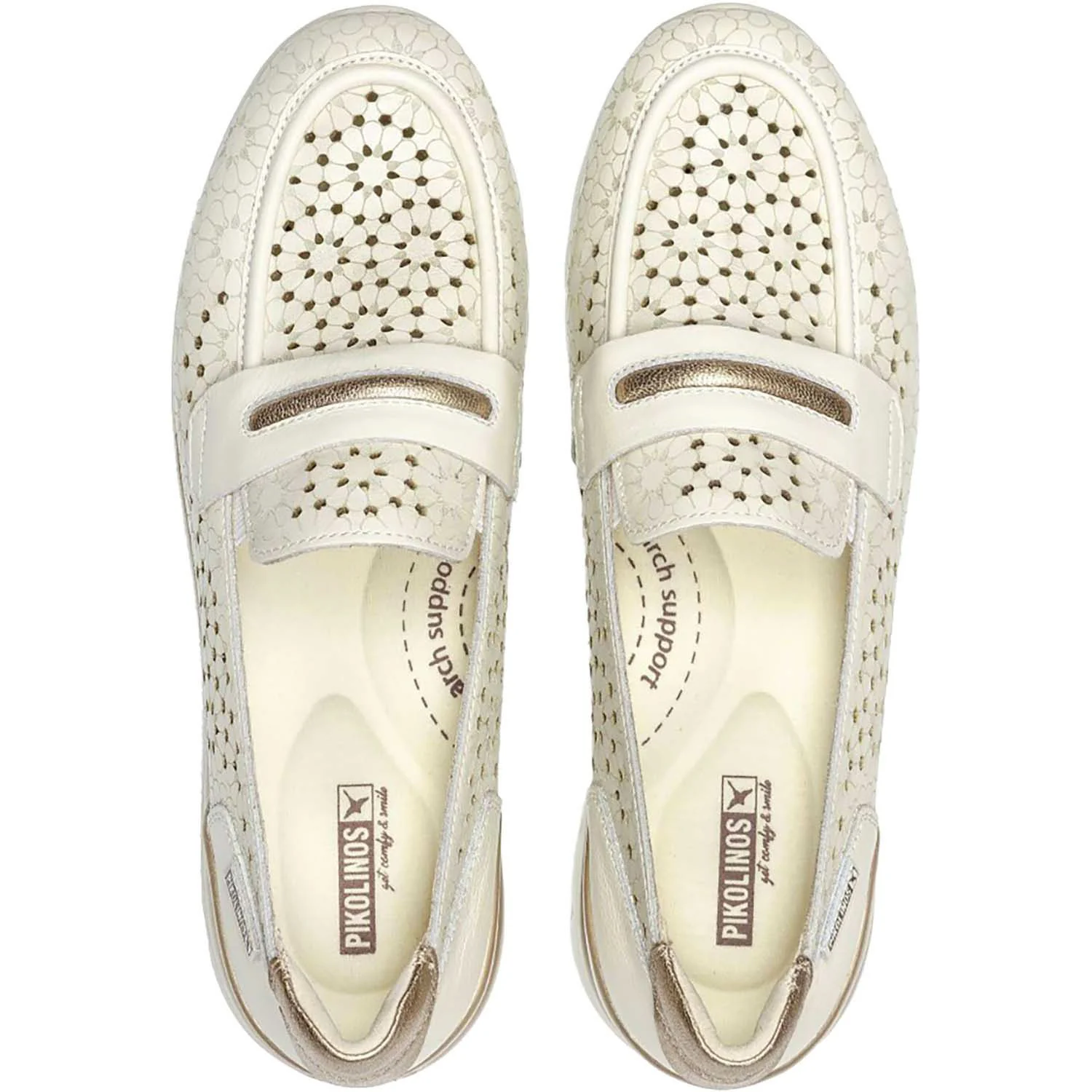 Pikolinos Cantabria W4R-6518C1 Women's Loafers Nata Leather - Image 2