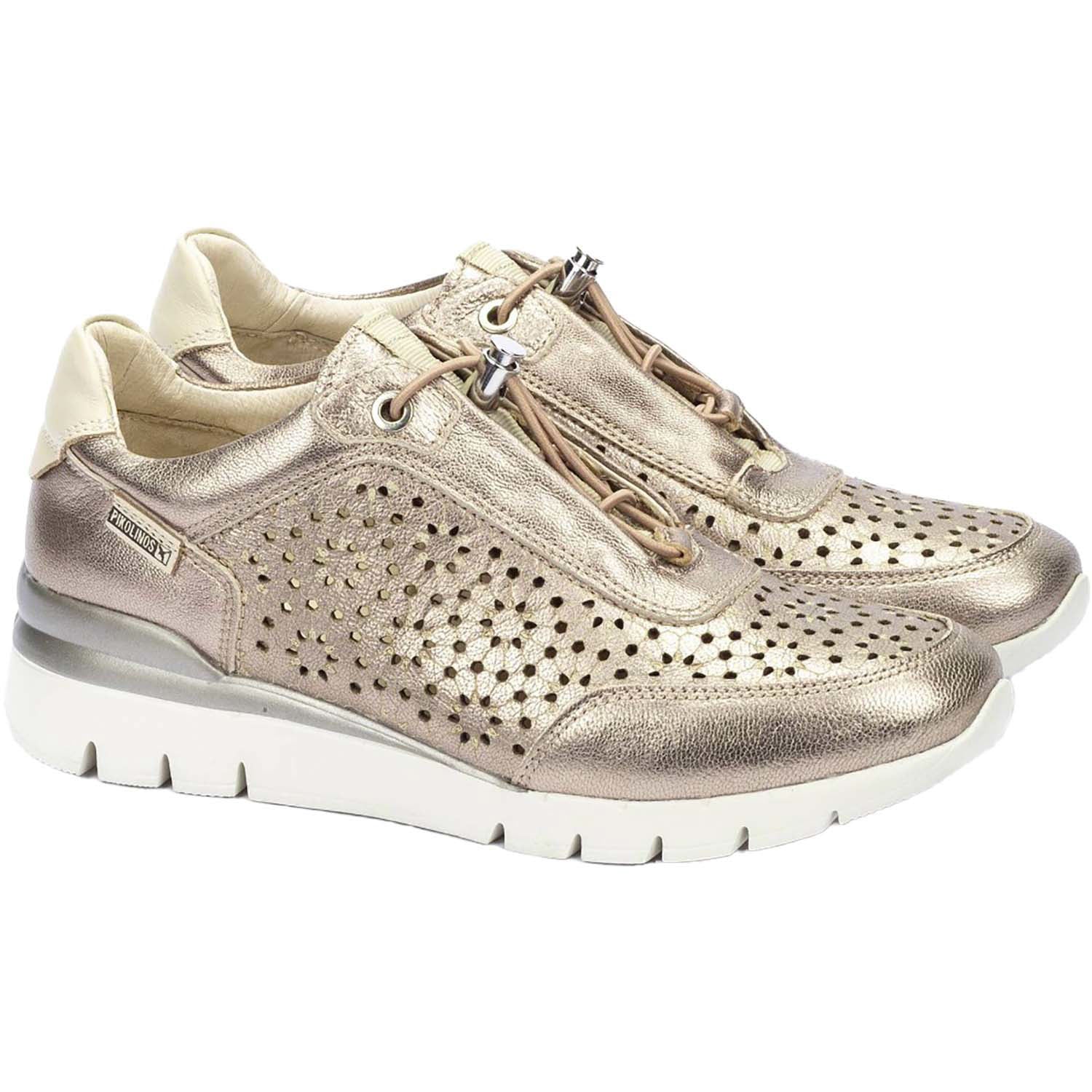 Pikolinos Cantabria W4R-6584CL Women's Slip On Sneakers Stone Leather - Image 3