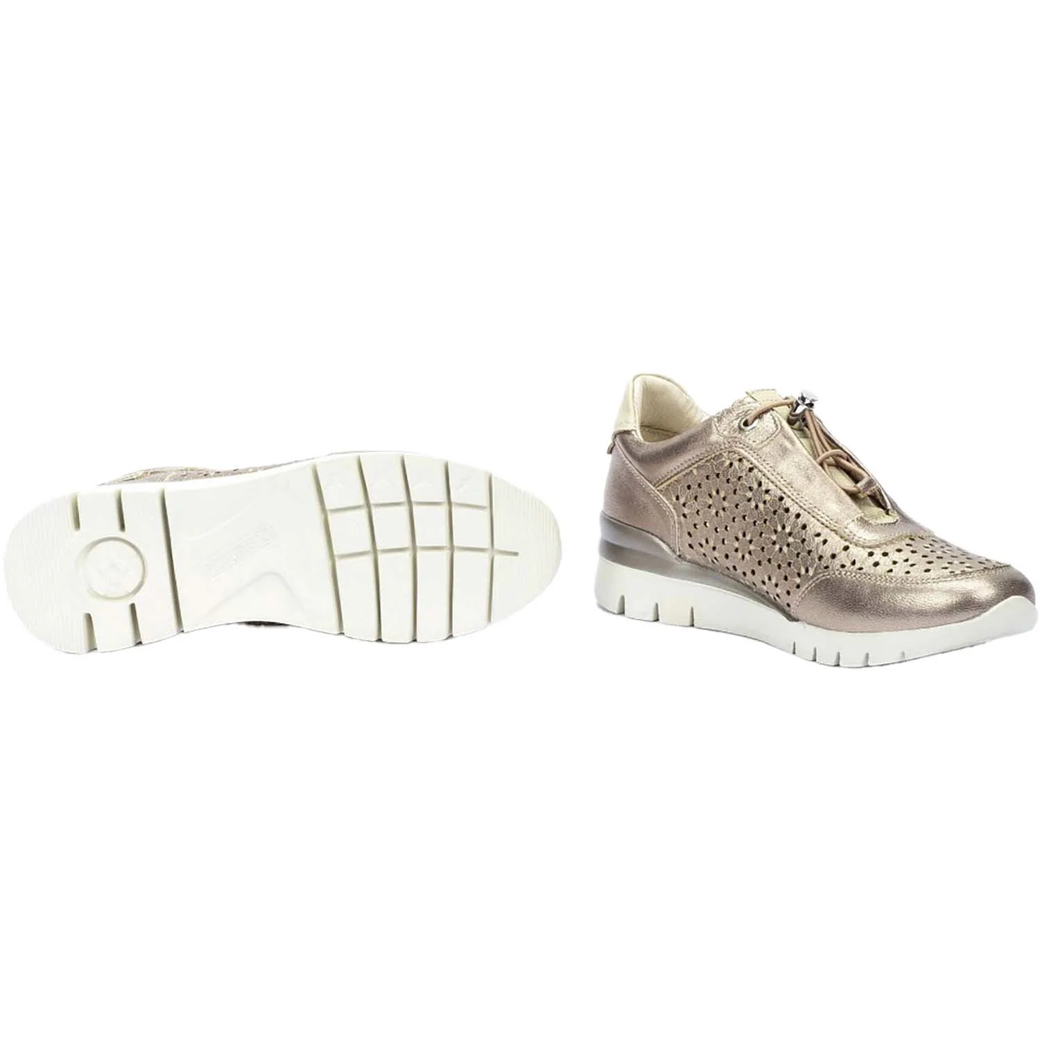Pikolinos Cantabria W4R-6584CL Women's Slip On Sneakers Stone Leather - Image 4