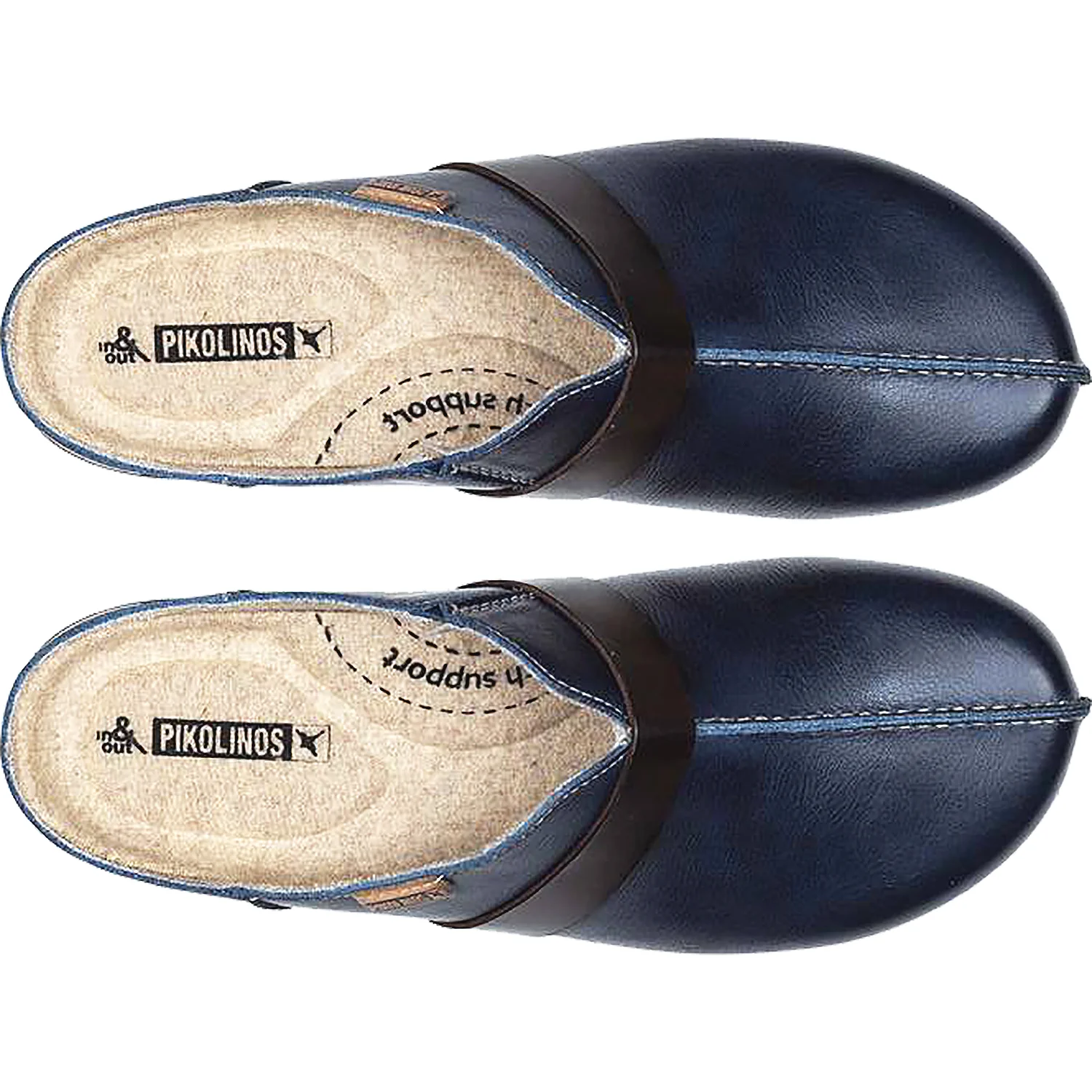 Pikolinos Granada W0W-3590C1 Women's Clogs Ocean Leather - Image 2