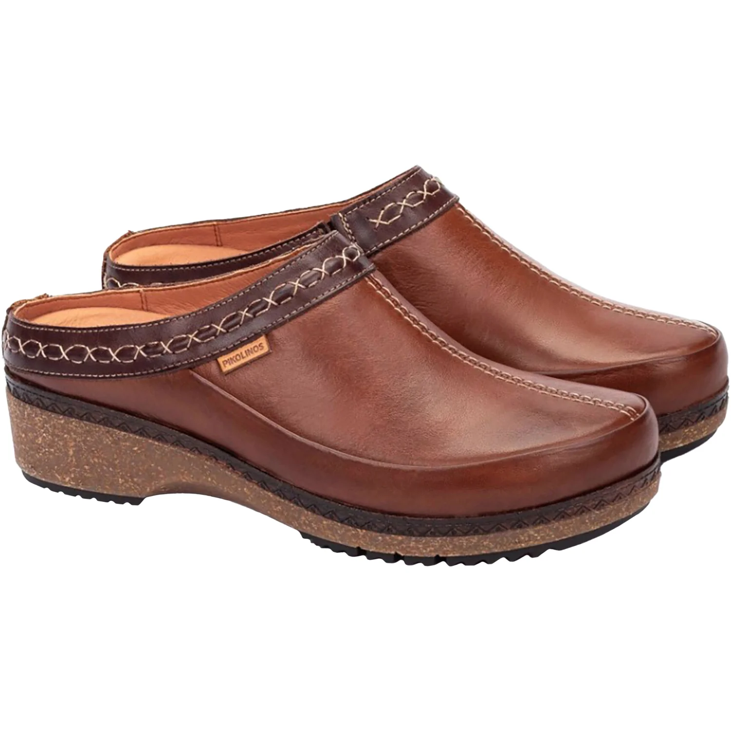 Pikolinos Granada W0W-3922C1 Women's Open Back Clogs Cuero Leather - Image 3
