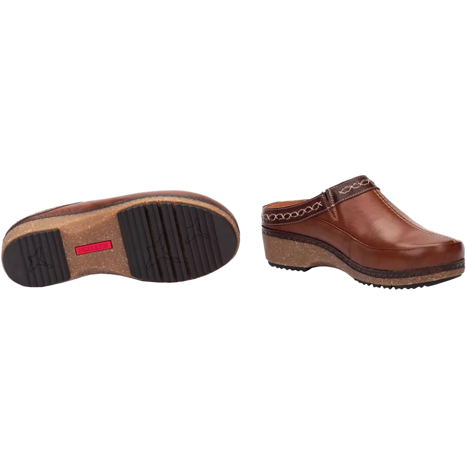 Pikolinos Granada W0W-3922C1 Women's Open Back Clogs Cuero Leather - Image 4