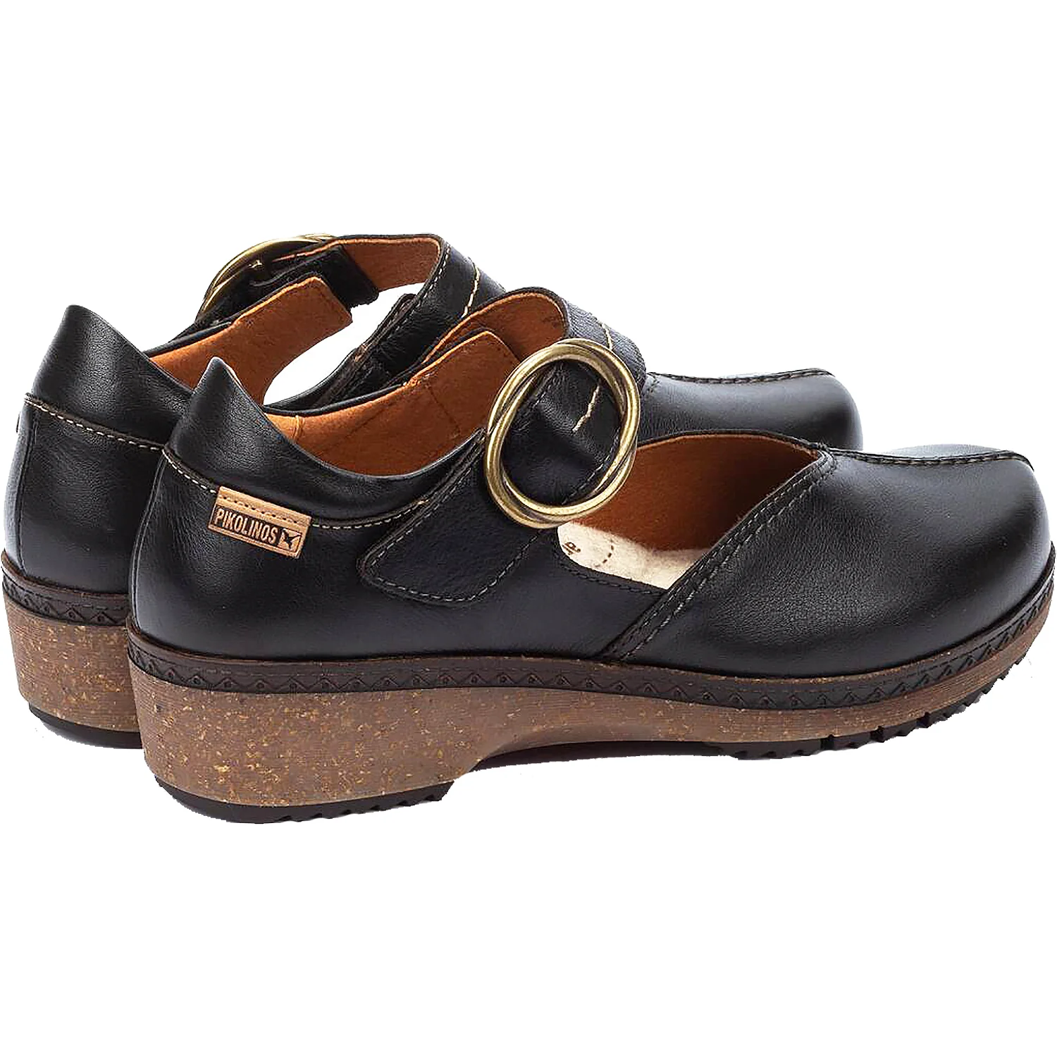 Pikolinos Granada W0W-4837 Women's Mary Janes Black Leather - Image 4
